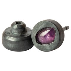 Stud Earring (0.2 CT, Ruby Slice, KA+RUB)