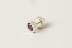 Stud Earring (0.2 CT, Ruby Slice, PA+RUB)