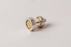 Stud Earring (0.2 CT, Yellow Diamond Slab, PA+YDIA)