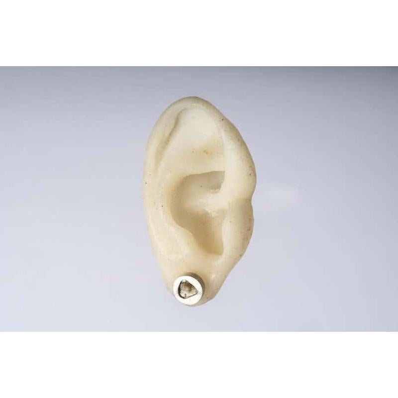 Women's or Men's Stud Earring (0.4 CT, Diamond Slab, MA+DIA) For Sale