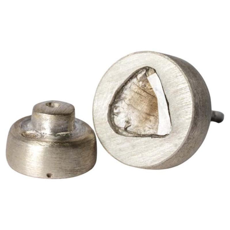 Stud Earring (0.4 CT, Diamond Slab, MA+DIA) For Sale