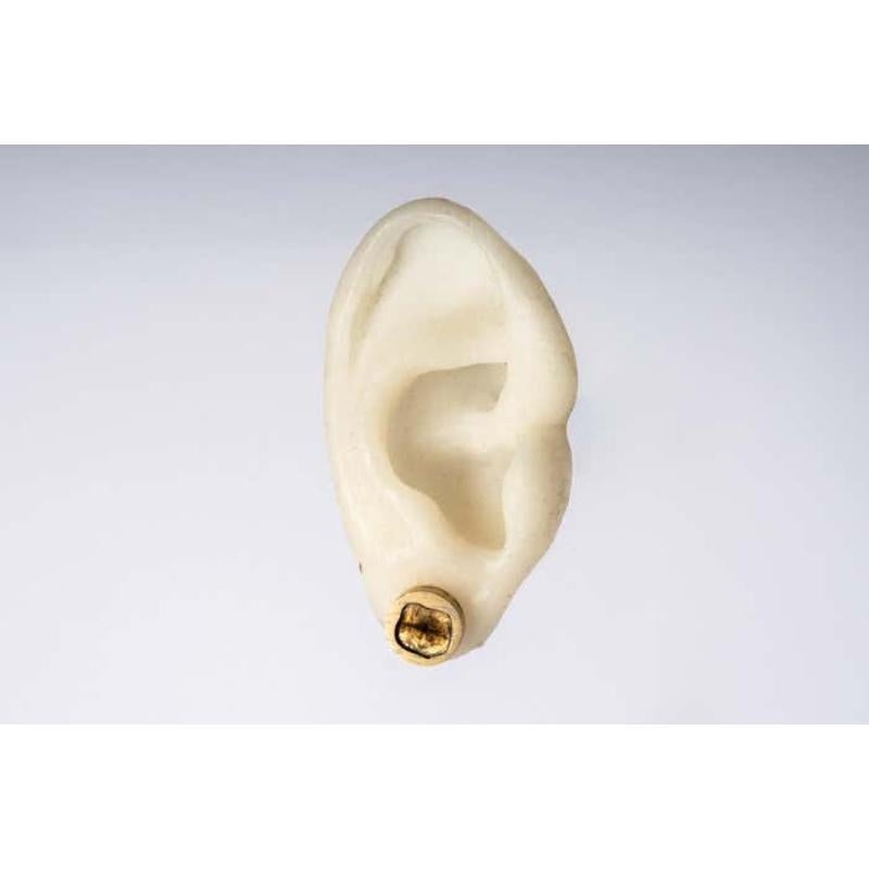Women's or Men's Stud Earring (0.6 CT, Diamond Slab, AGA+DIA) For Sale