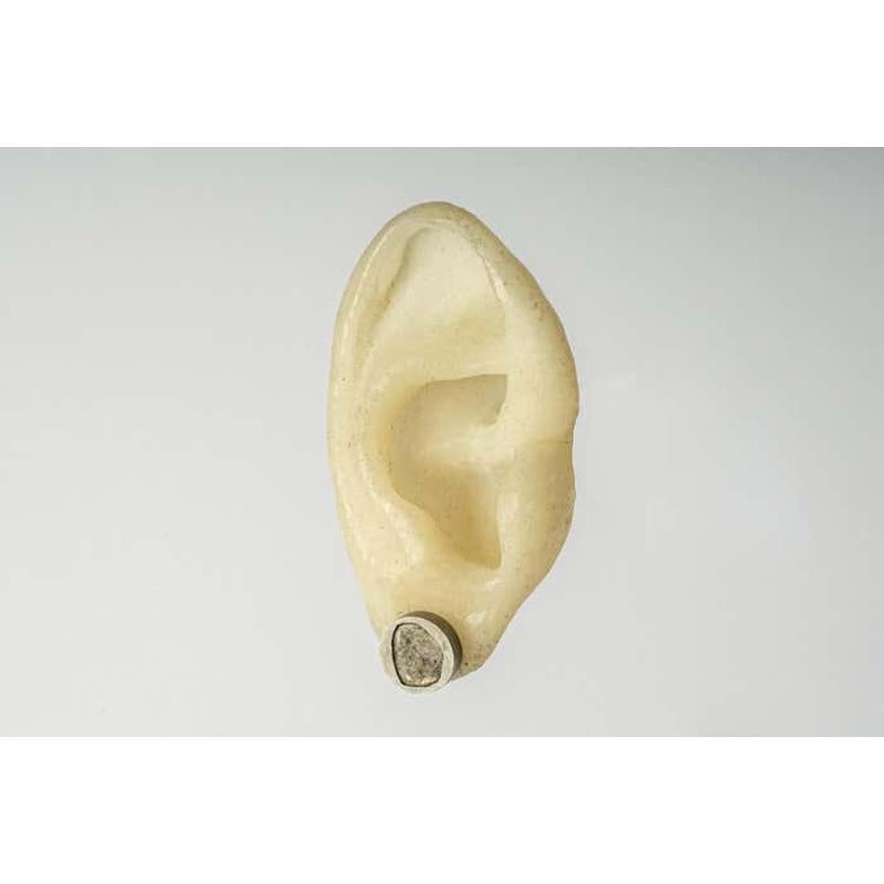 Women's or Men's Stud Earring (0.6 CT, Diamond Slab, DA+DIA) For Sale