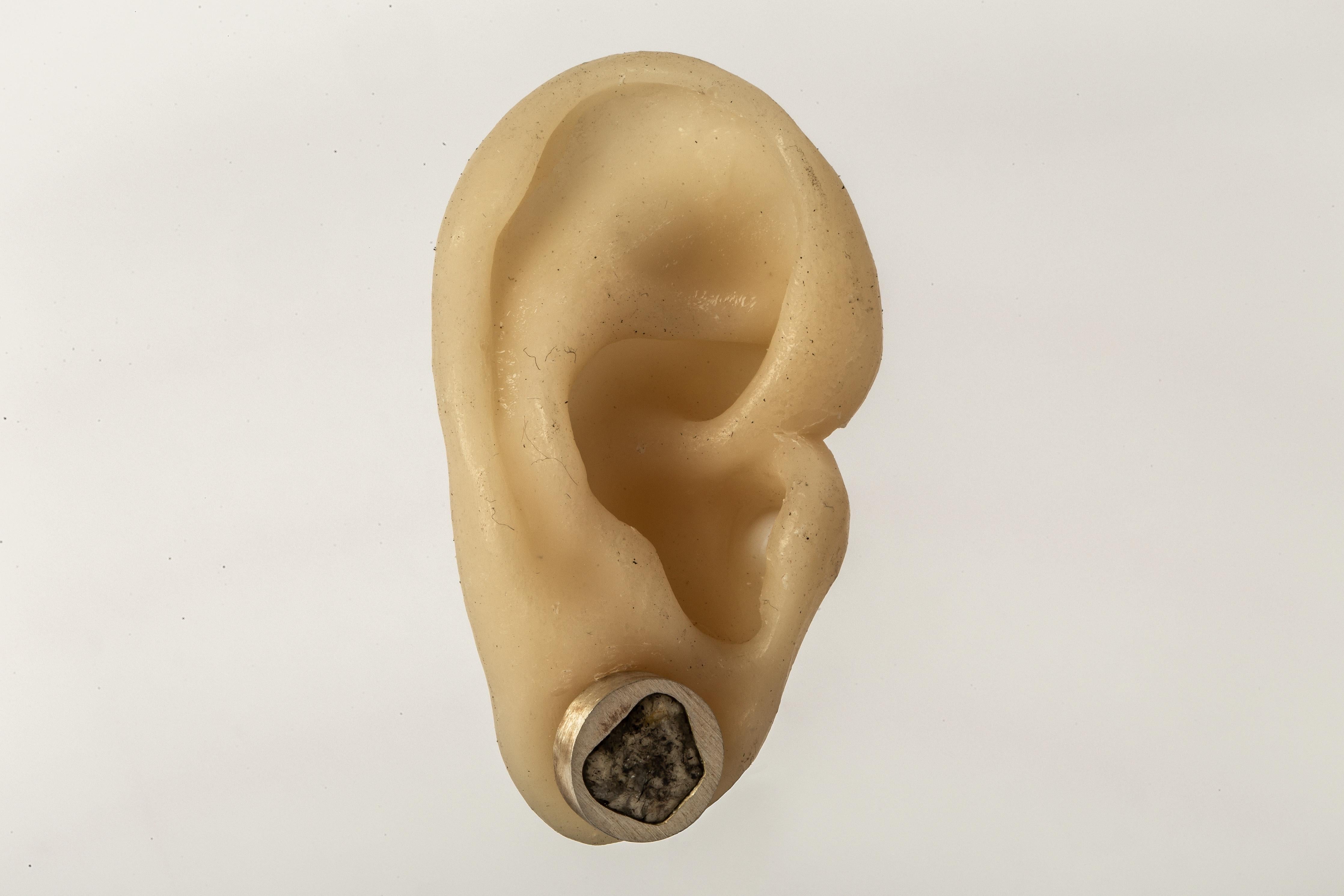 Stud Earring (0.8 CT, Diamond Slab, MA+DIA) For Sale 1