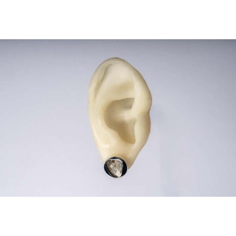 Women's or Men's Stud Earring (0.8 CT, Diamond Slab, PA+DIA) For Sale