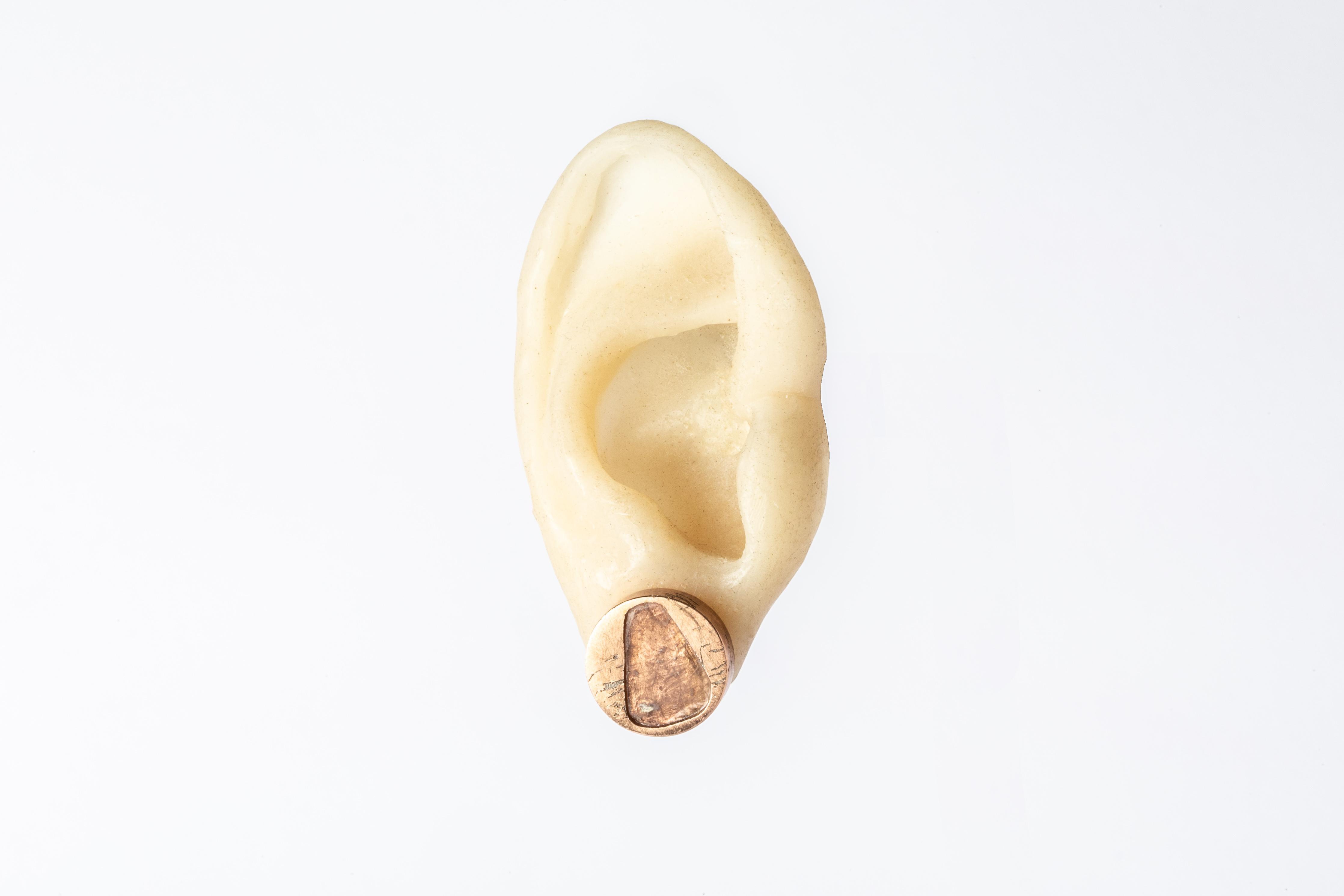 Stud Earring (1.0 CT, Diamond Slab, AMA+DIA) For Sale 3