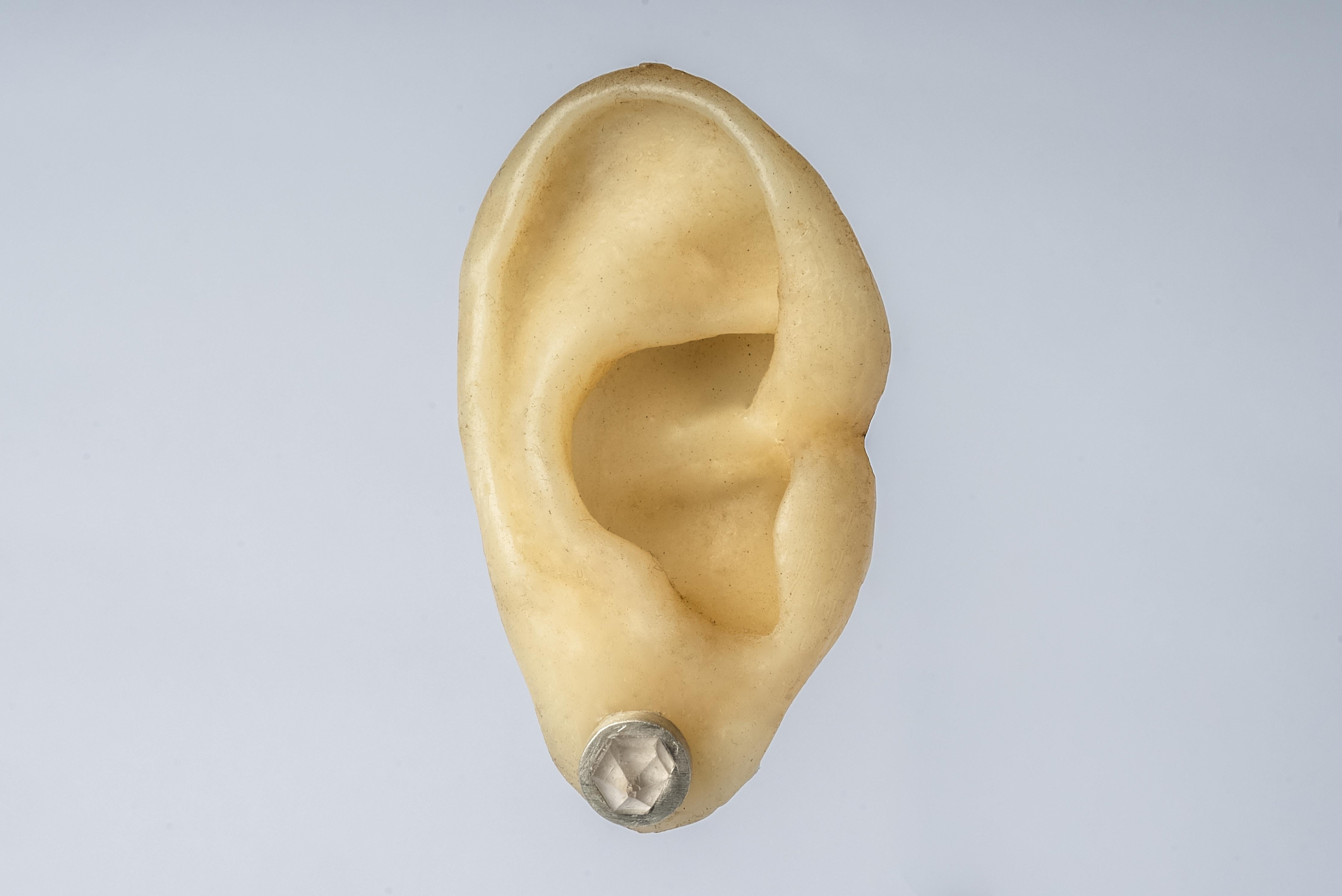 Stud Earring (9mm, Herkimer Spike, MA+HER) For Sale 1