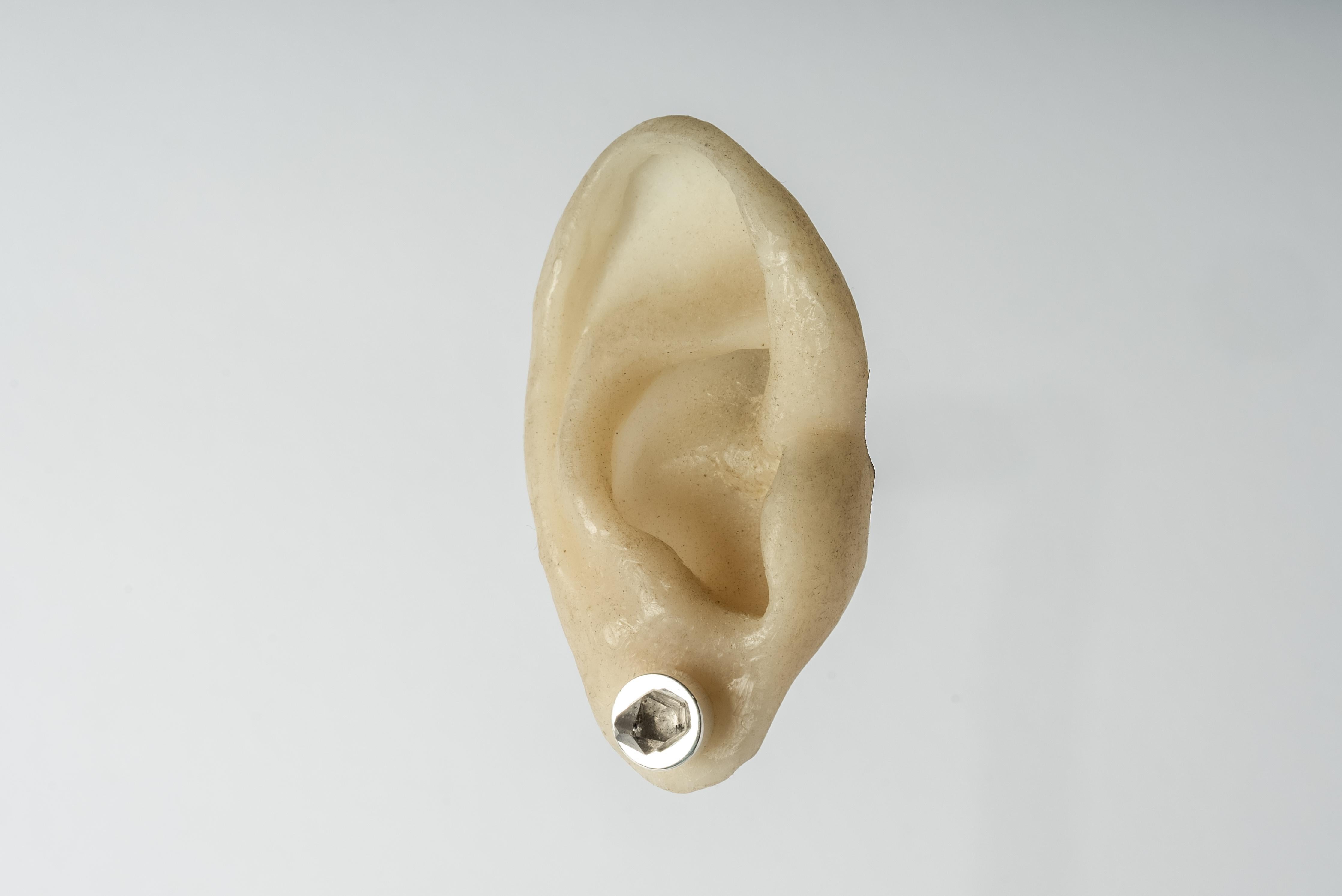 Women's or Men's Stud Earring (9mm, Herkimer Spike, PA+HER) For Sale
