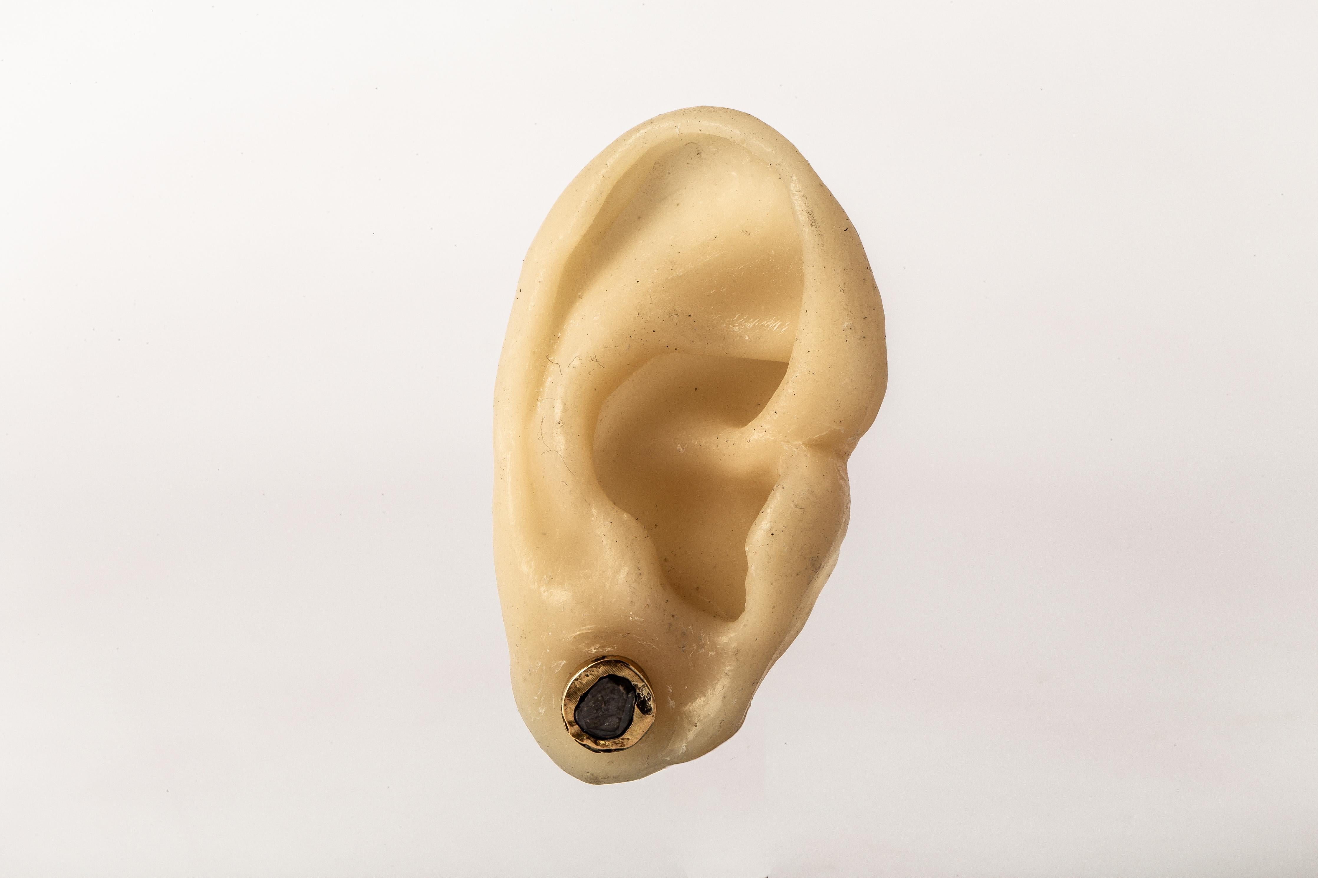 Stud Earring (Fuse, 0.2 CT, Diamond Slab, KA18K+DIA) For Sale 1