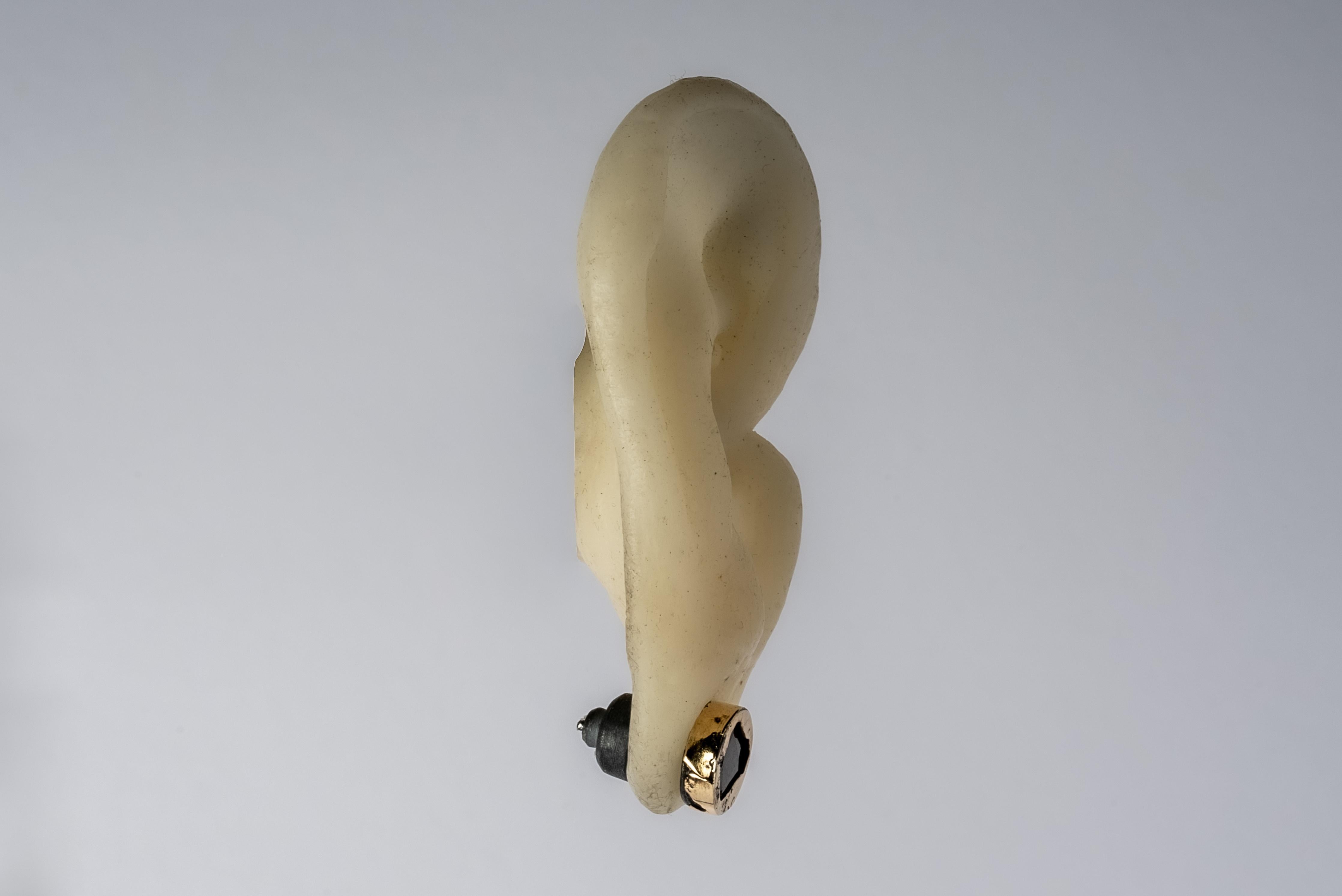 Stud Earring (Fuse, 0.4 CT, Diamond Slab, KA18K+DIA) For Sale 1