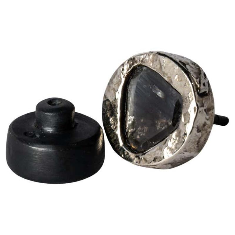 Stud Earring (Fuse, 0.6 CT, Diamond Slab, KA10KW+DIA) For Sale