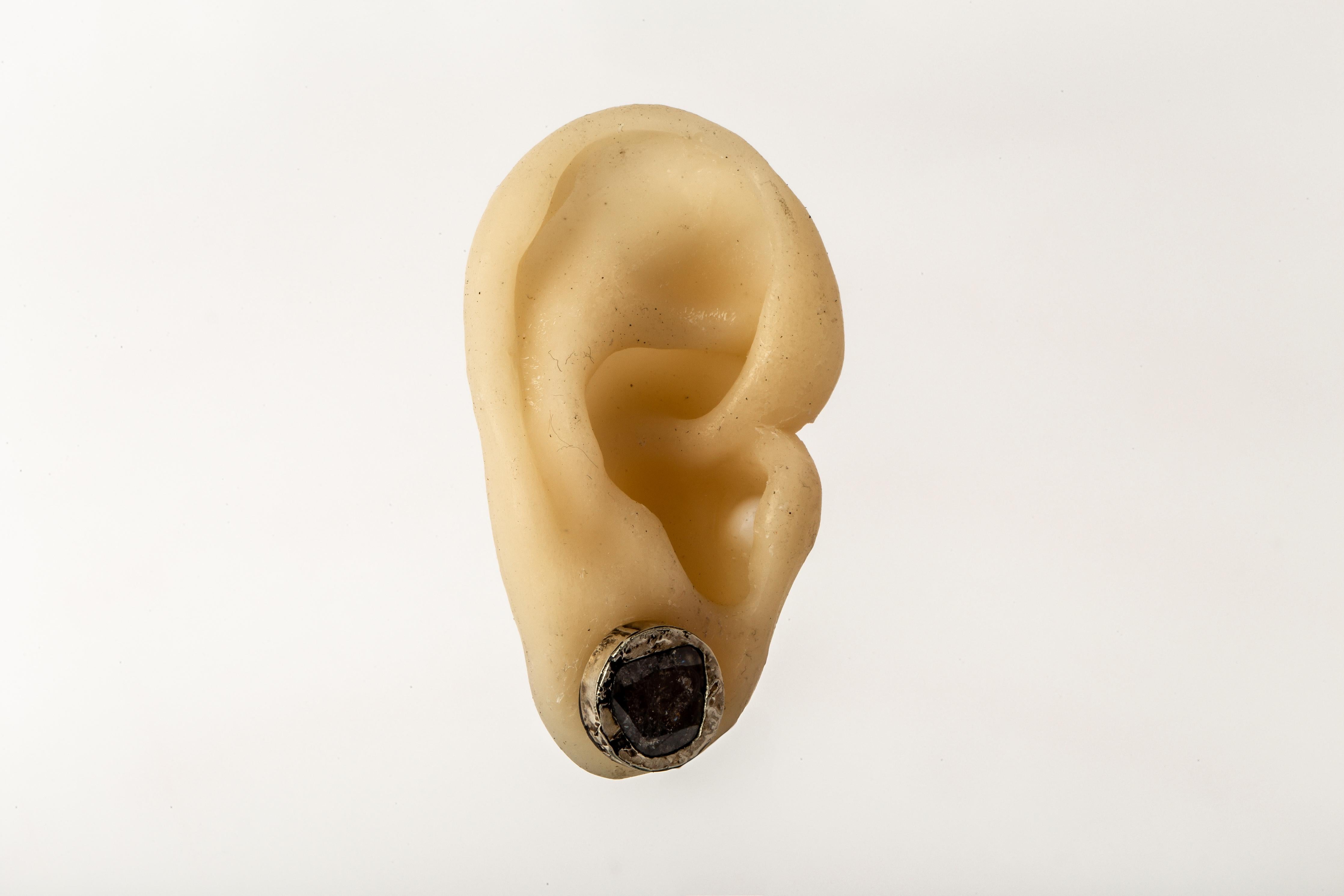 Stud Earring (Fuse, 0.8 CT, Diamond Slab, KA10KW+DIA) For Sale 1