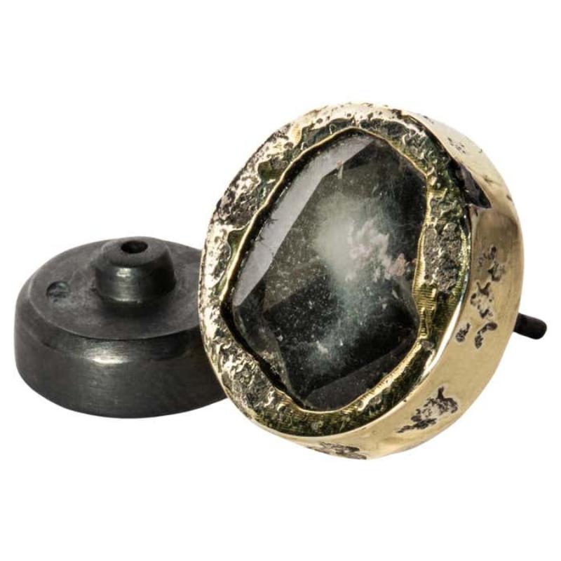 Stud Earring (Fuse, 1.0 CT, Diamond Slab, KA18K+DIA) For Sale