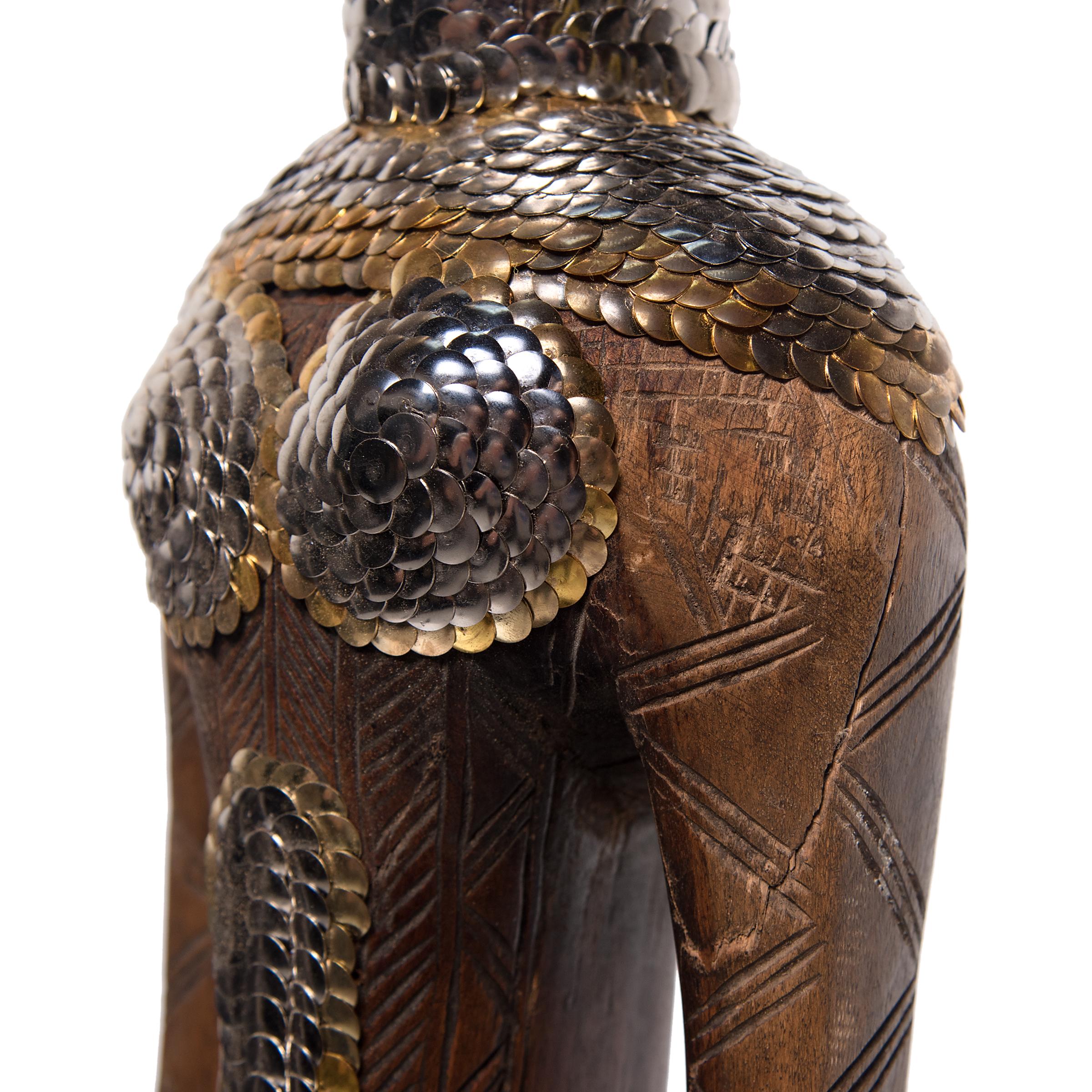 Metallic Studded Bambara Figure by Brian Stanziale For Sale 1