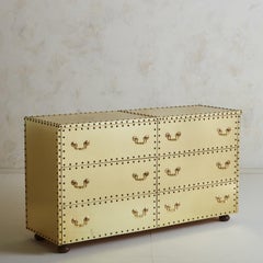 Studded Brass Dresser, 20th Century