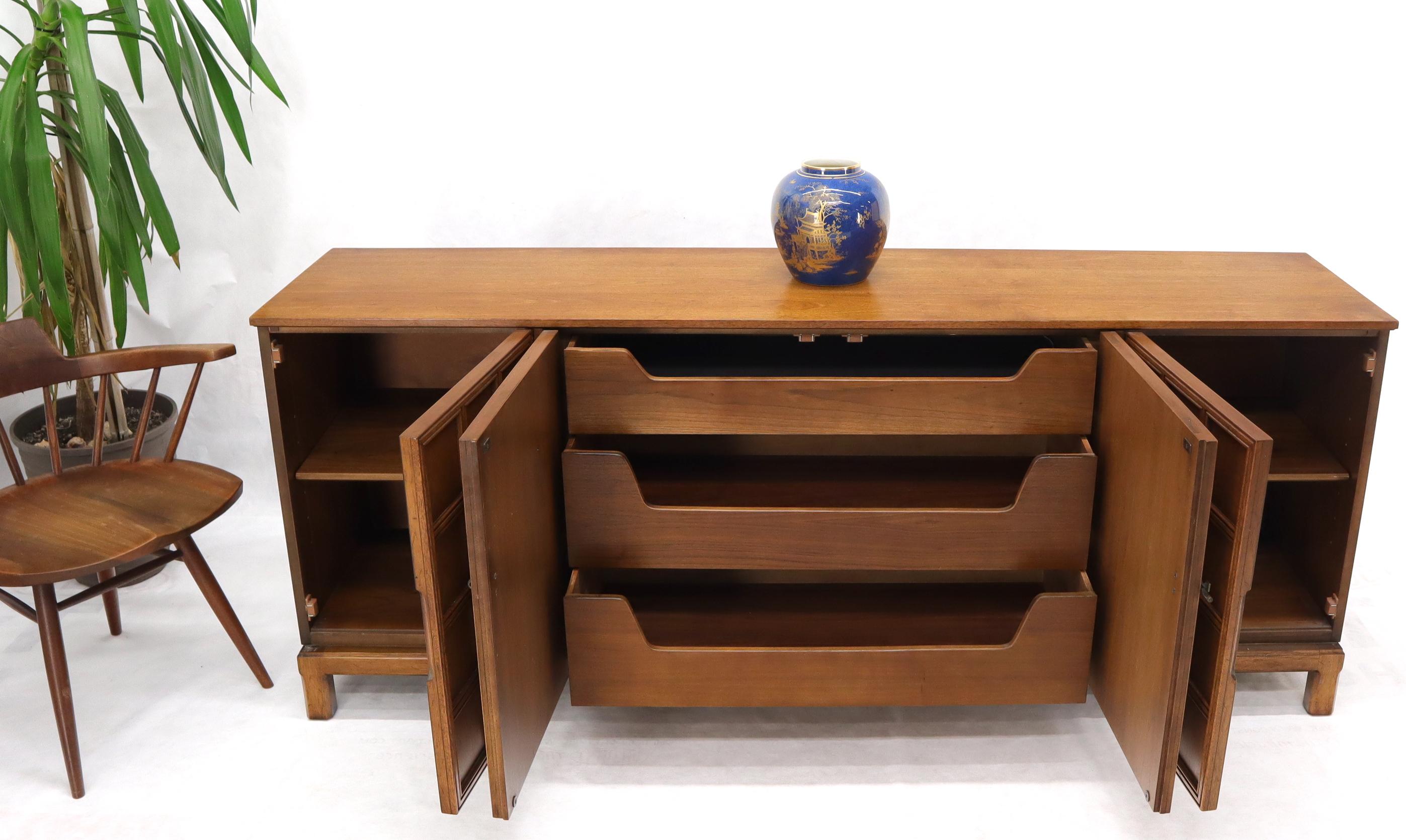 Studded Lattice Work Four Door long Credenza Server 2