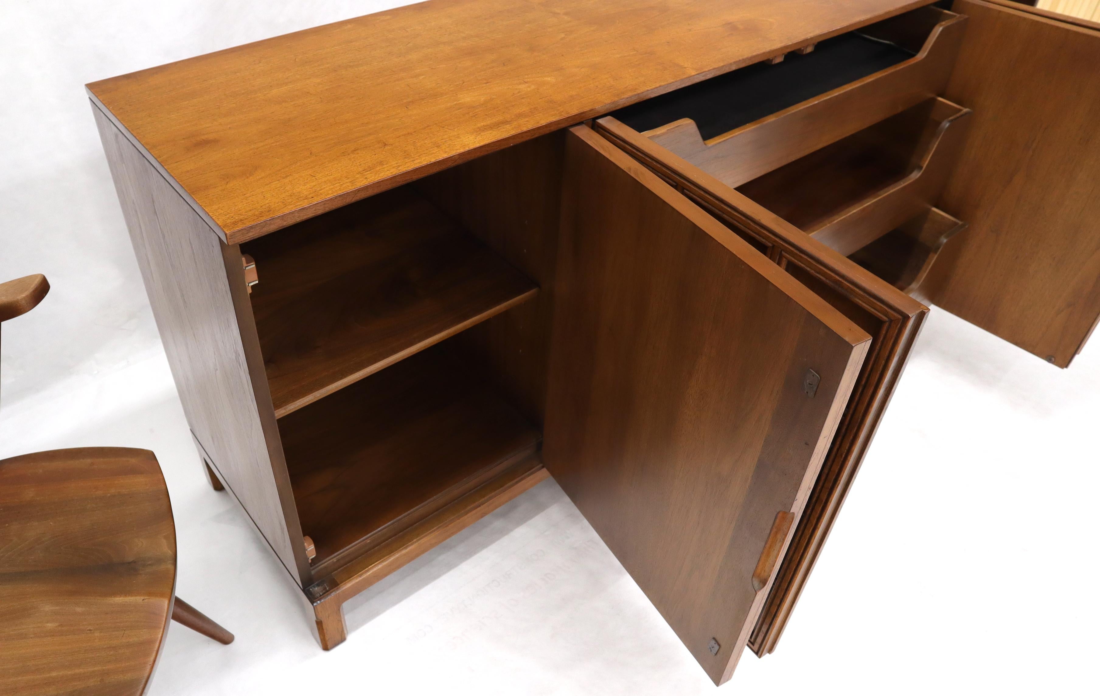 Studded Lattice Work Four Door long Credenza Server 4