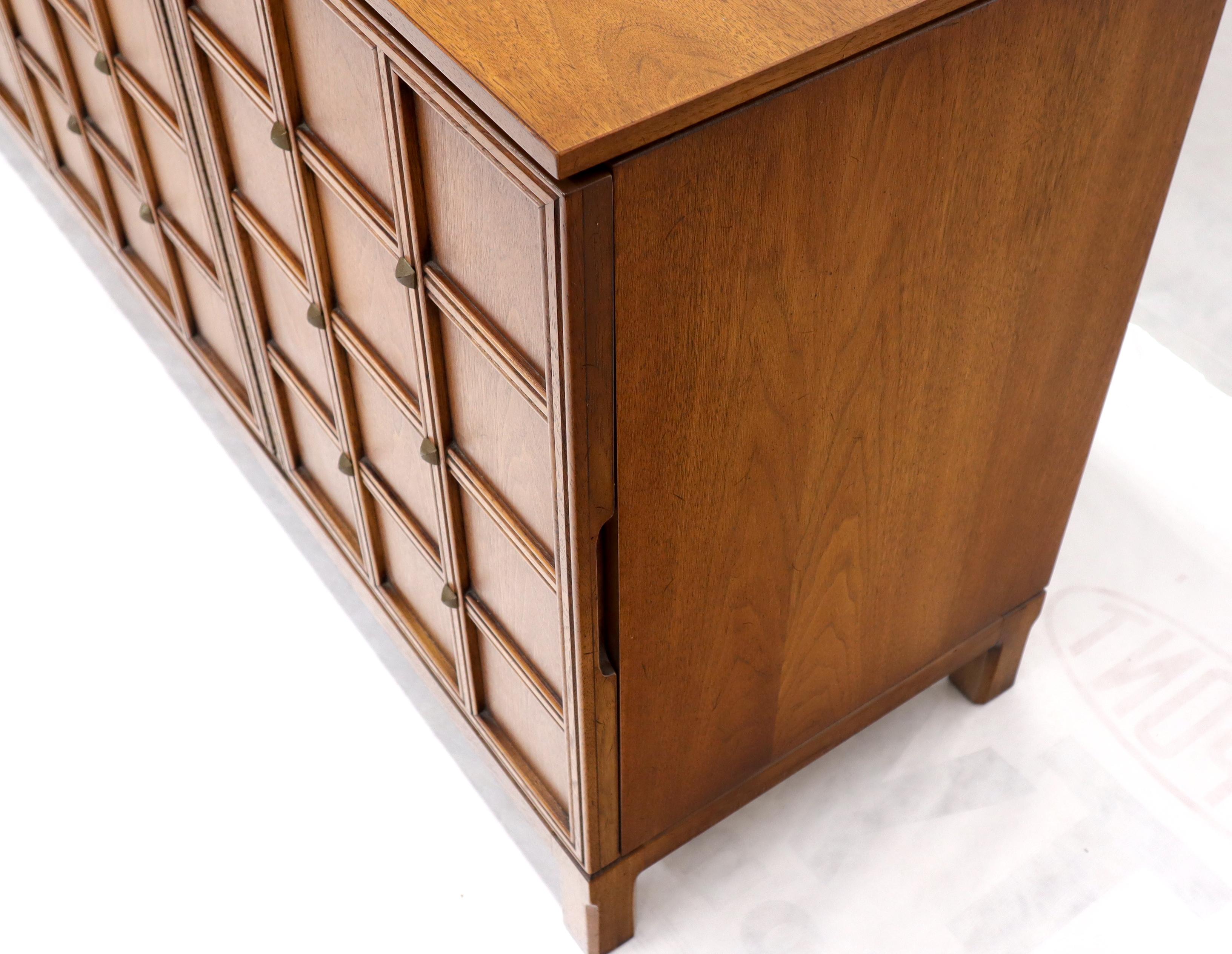 Studded Lattice Work Four Door long Credenza Server 9