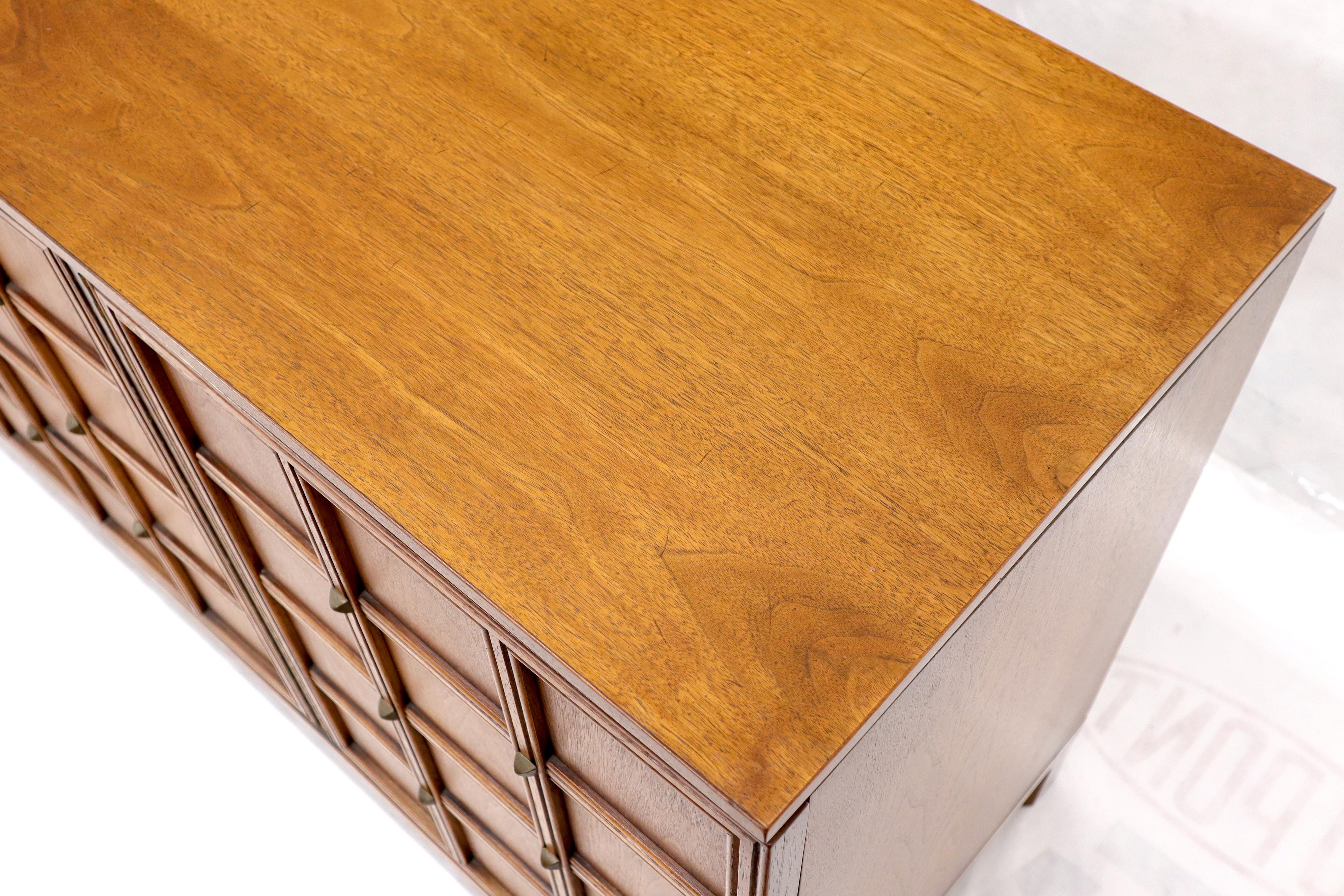 Studded Lattice Work Four Door long Credenza Server 10