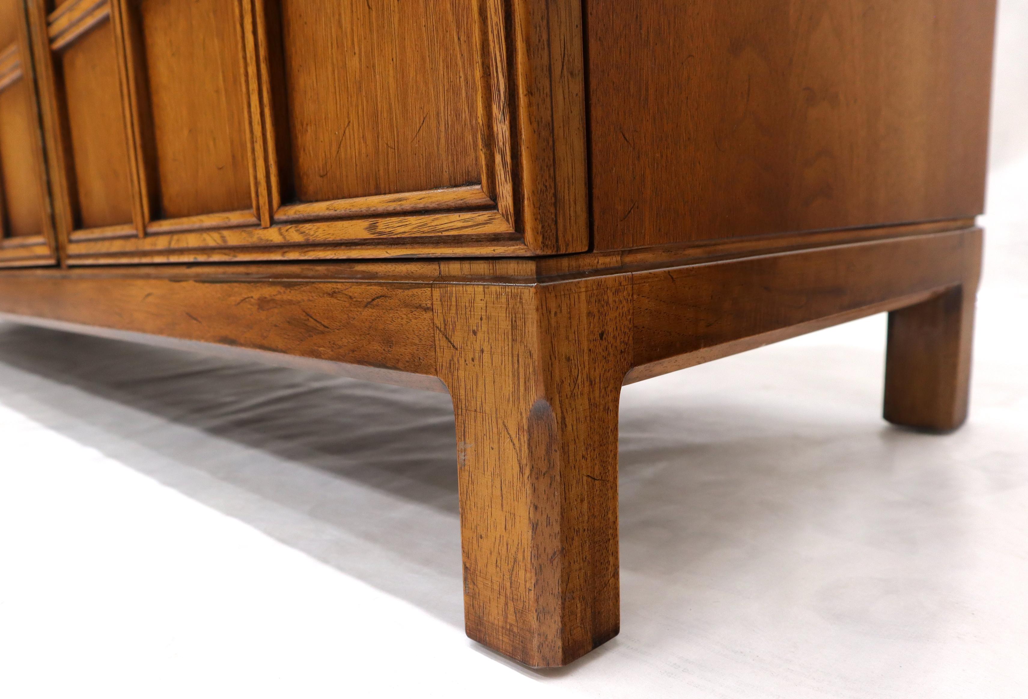 Studded Lattice Work Four Door long Credenza Server 1