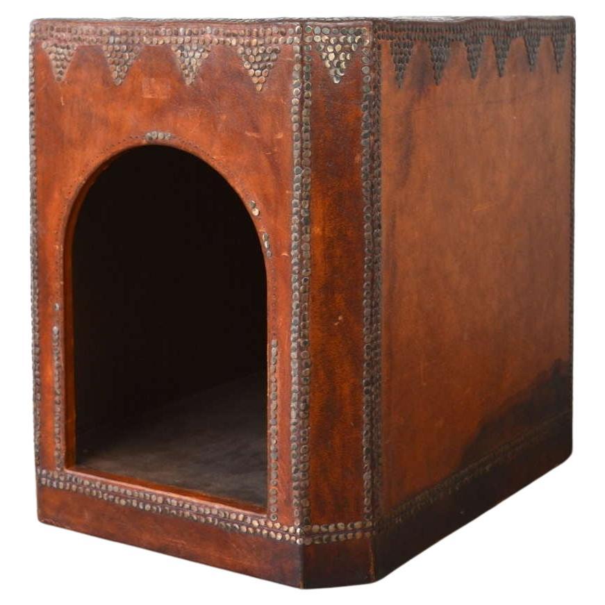 Studded Leather Doghouse For Sale at 1stDibs
