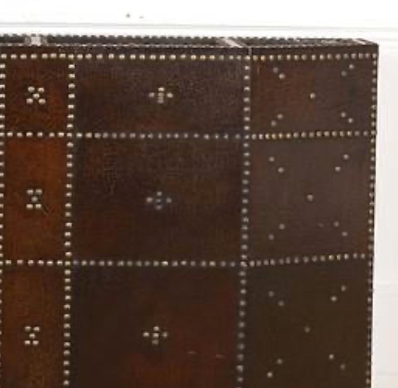 Studded Leather Stick Stand In Good Condition For Sale In Los Angeles, CA