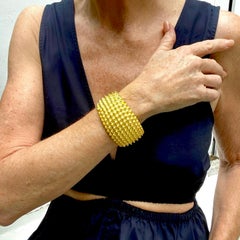 Studded 'Mandalay' Wide Domed Cuff