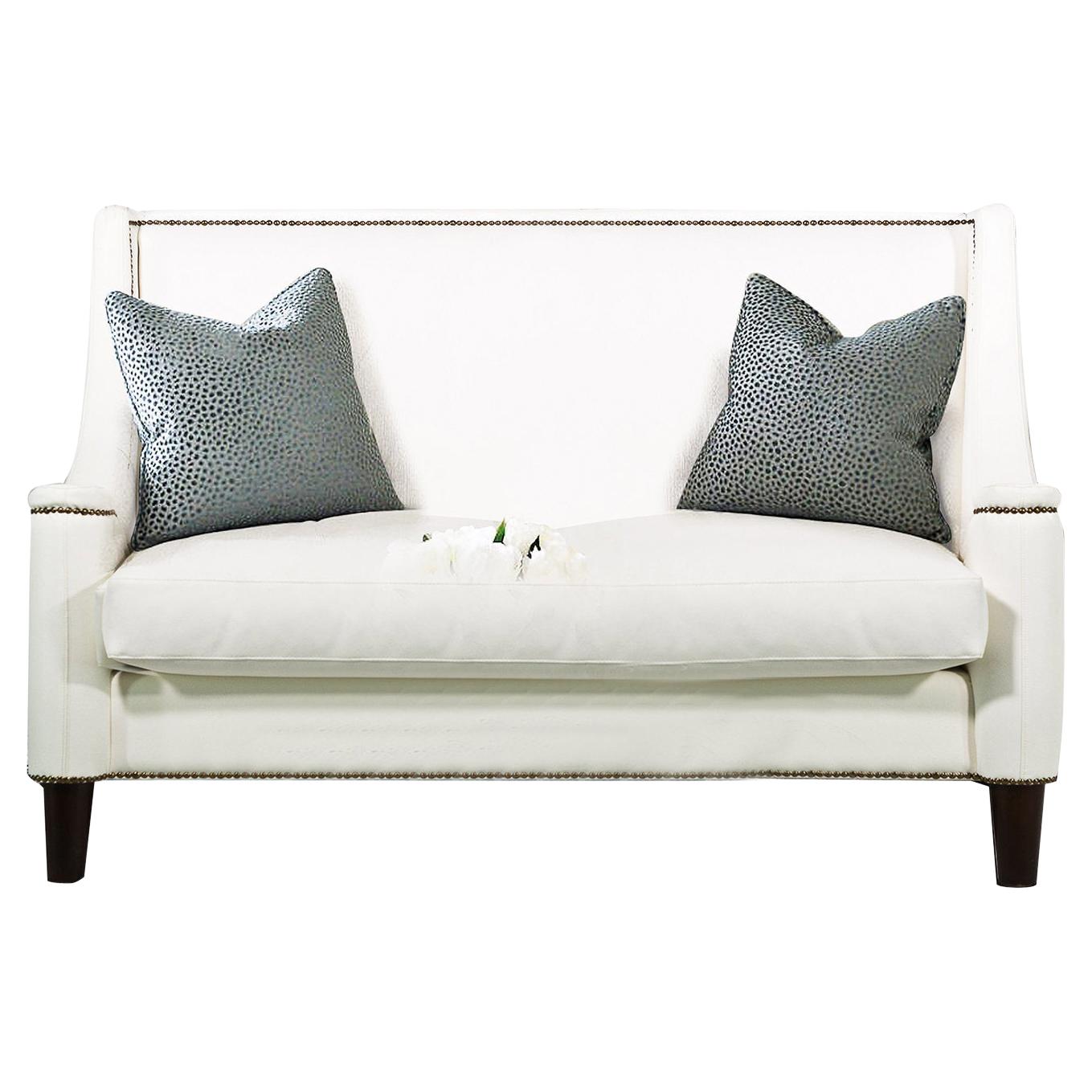 Cowhide loveseat at 1stDibs
