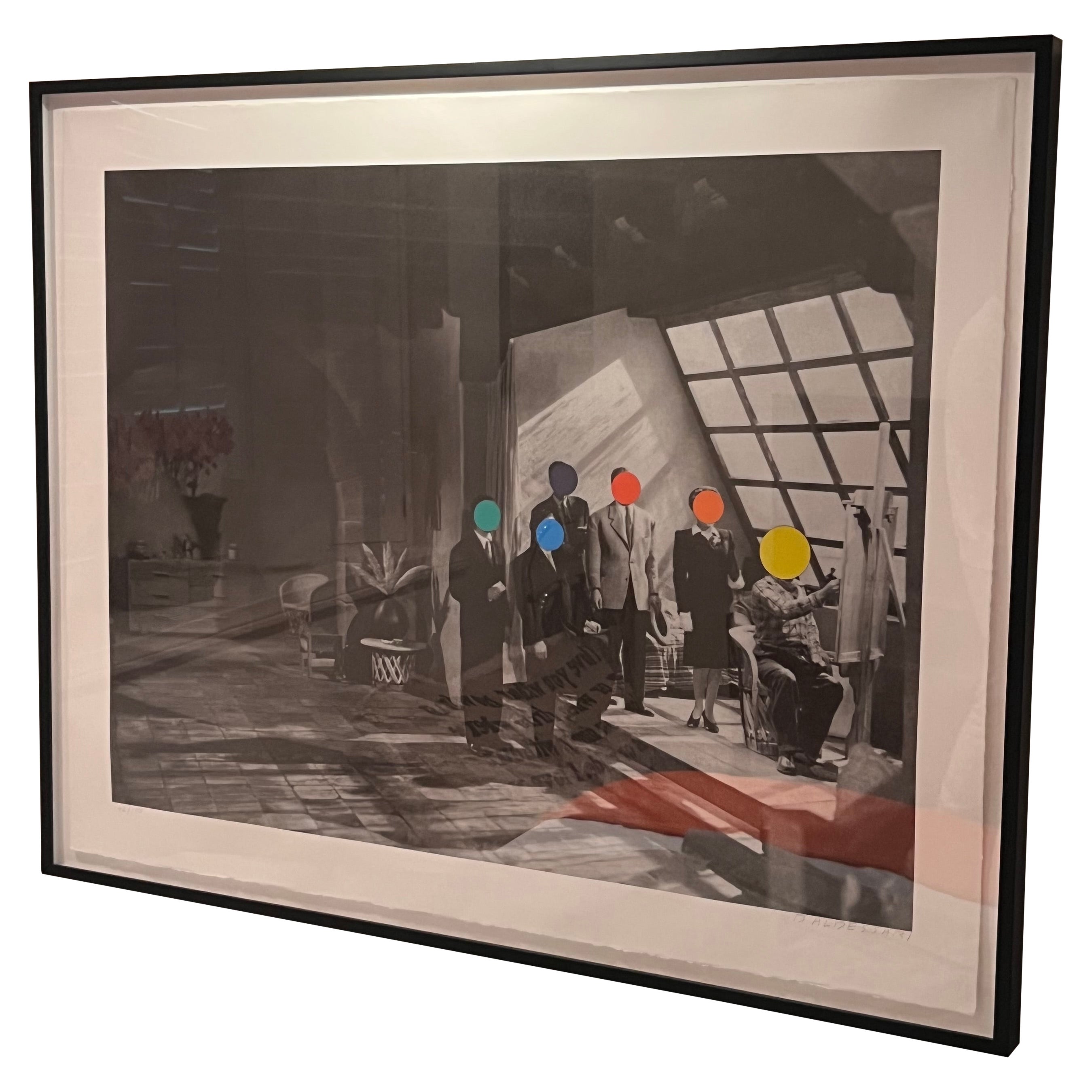 "Studio, 1988" de Baldessari, impresión original enmarcada, siglo XX