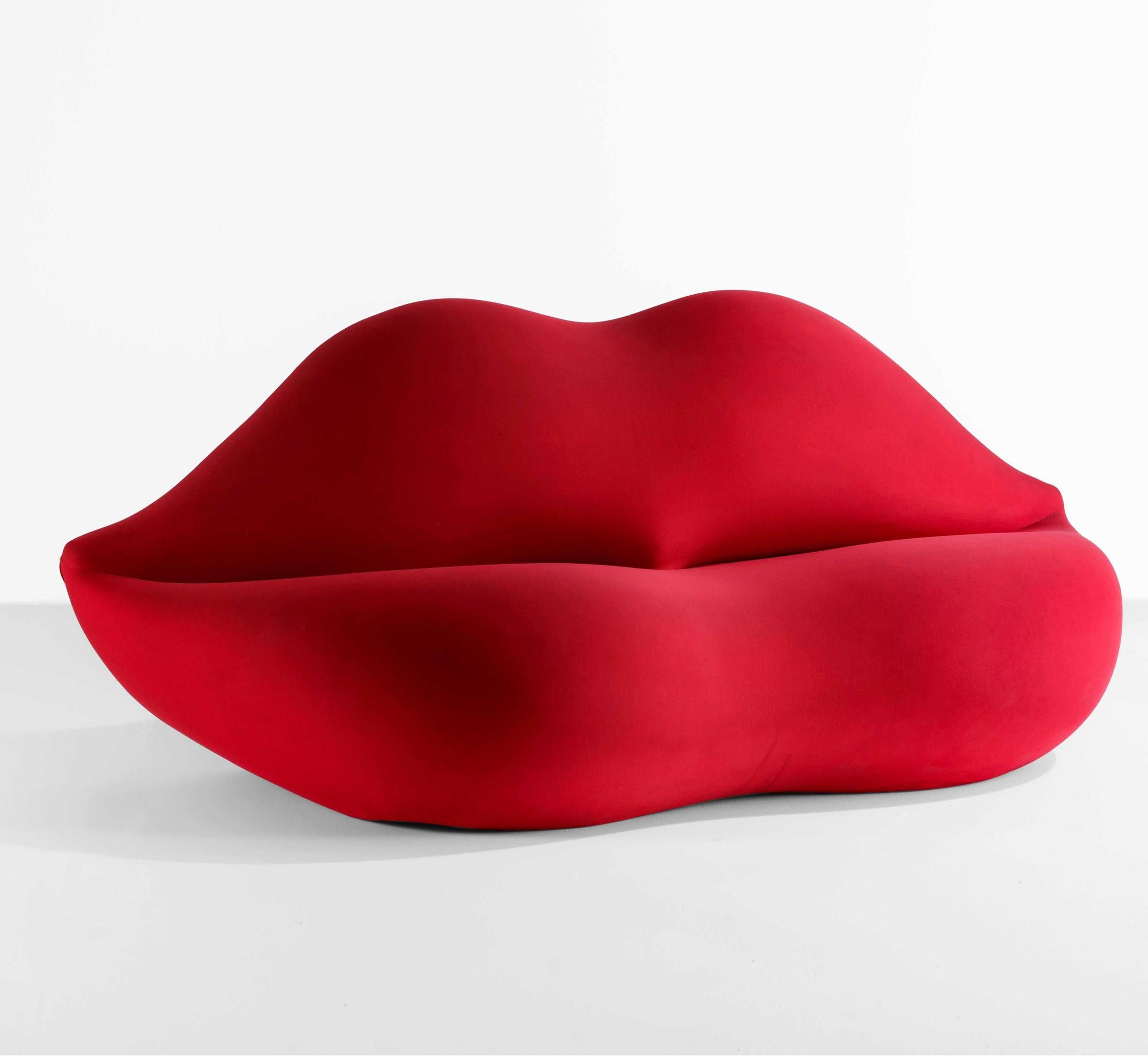 Post-Modern Studio 65 Sofa Bocca or Marilyn Gufram, 1970, ca. Italy