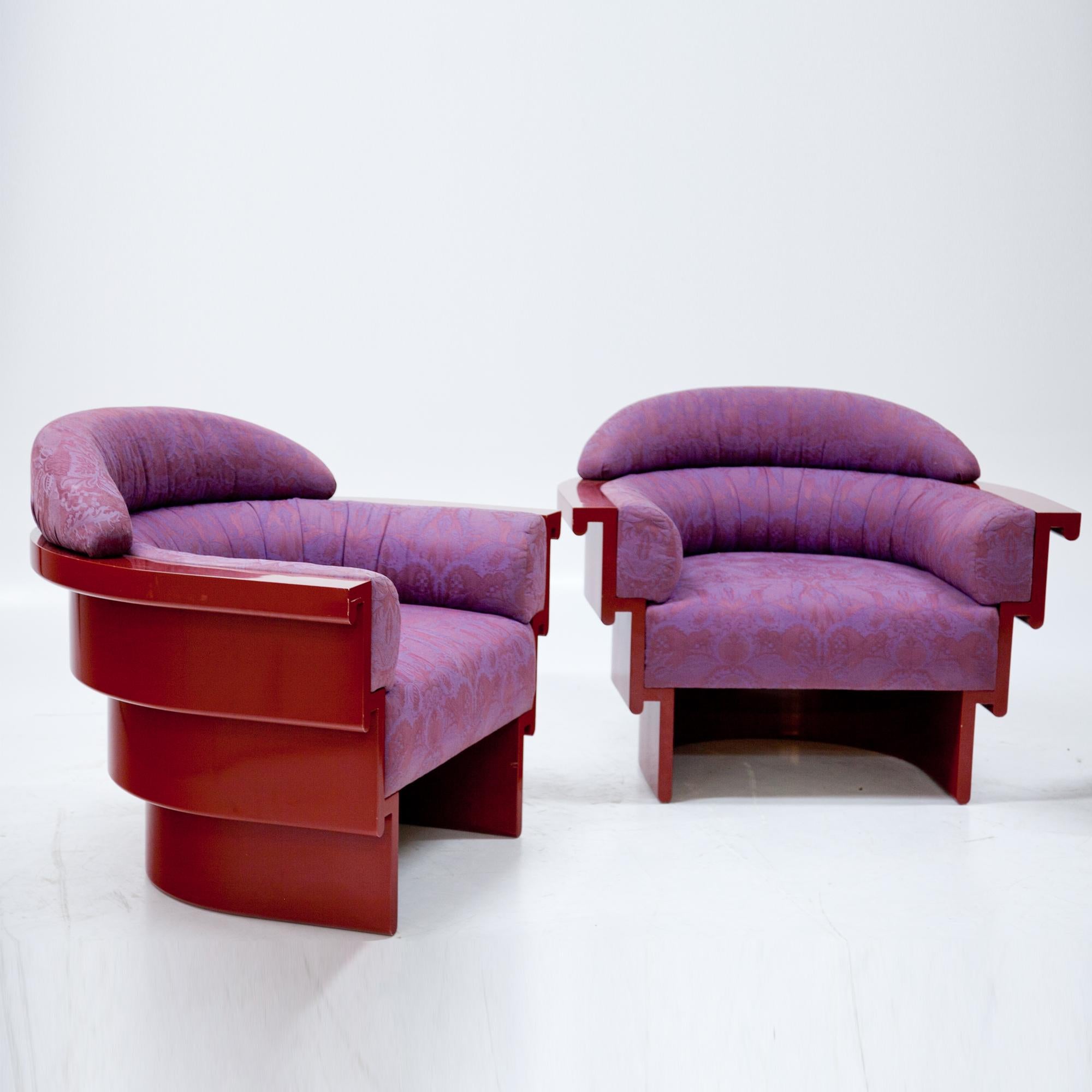 Italian Studio A Lounge Chairs and Coffee Table, Italy 20th Century
