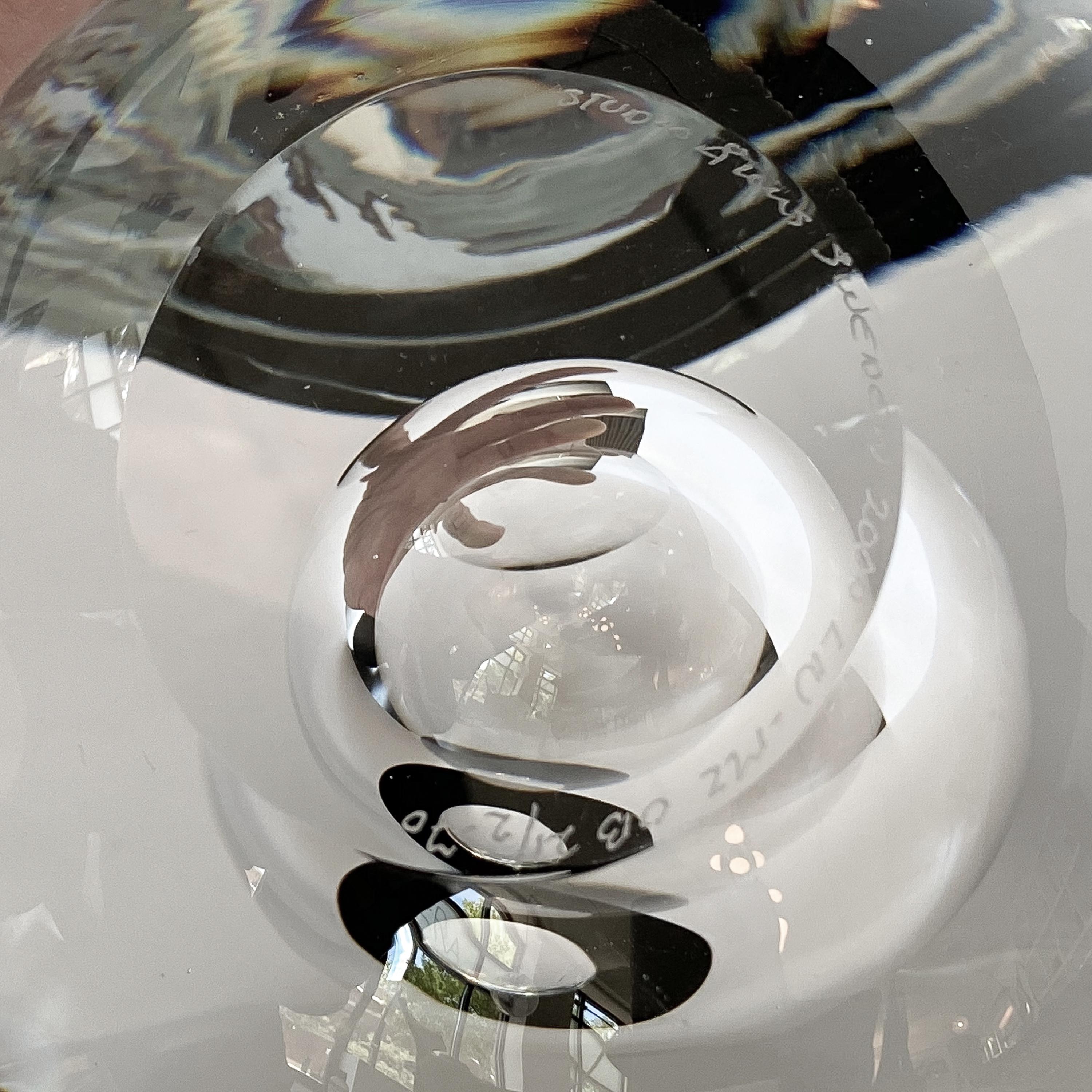 Studio Ahus Art Glass Sculpture by Lennart Nissmark 7
