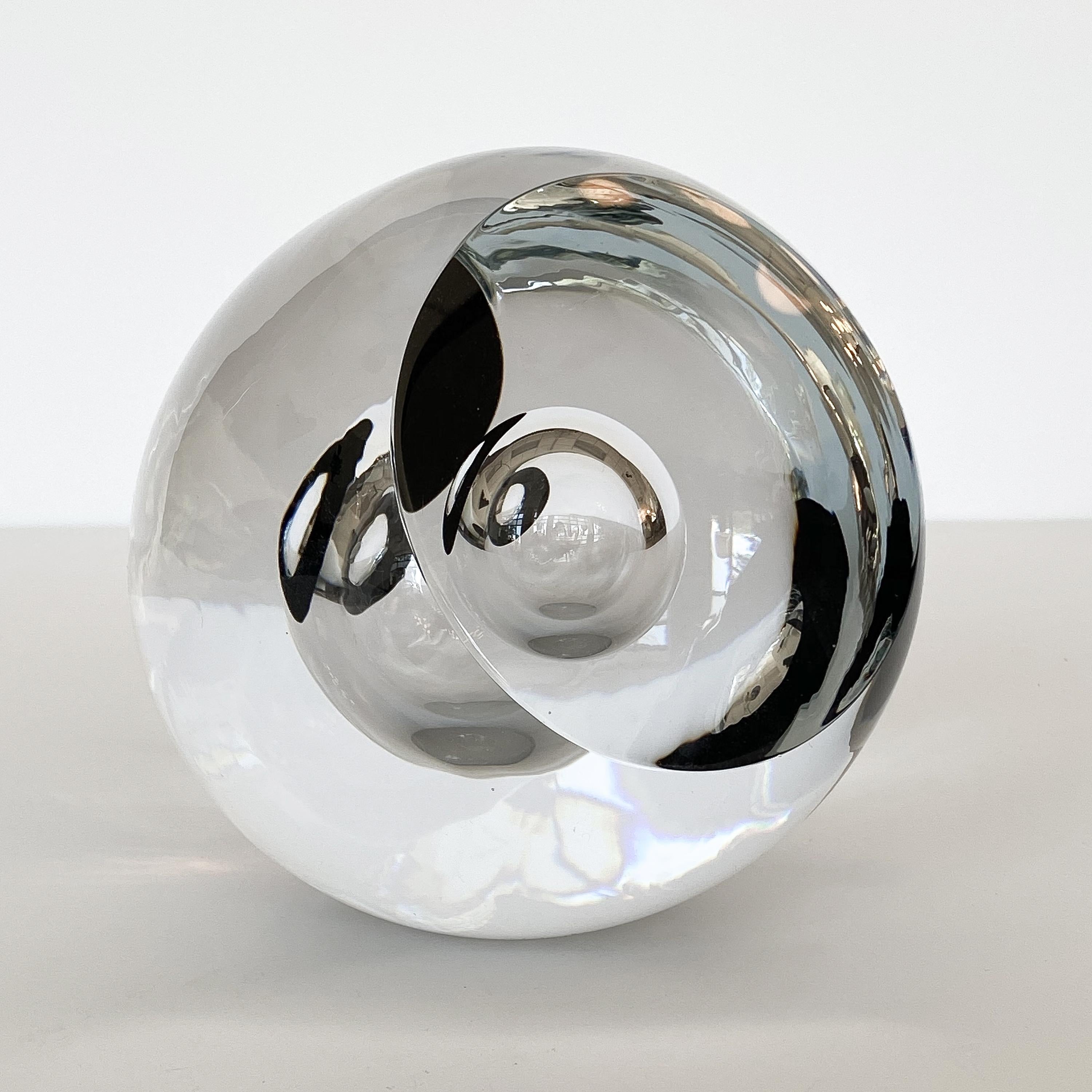 Contemporary Studio Ahus Art Glass Sculpture by Lennart Nissmark