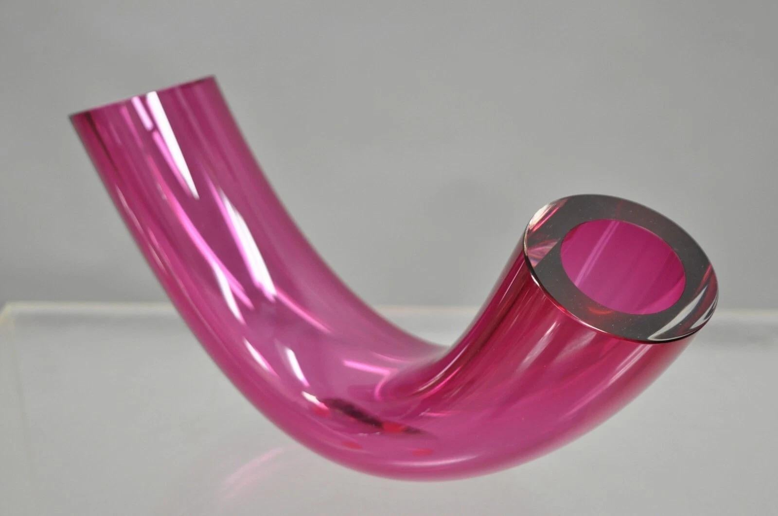 Studio Ahus Bent Glass Tube Sculpture Hanne Dreutler Arthur Zirnsack Sweden 1993 (Unbekannt) im Angebot