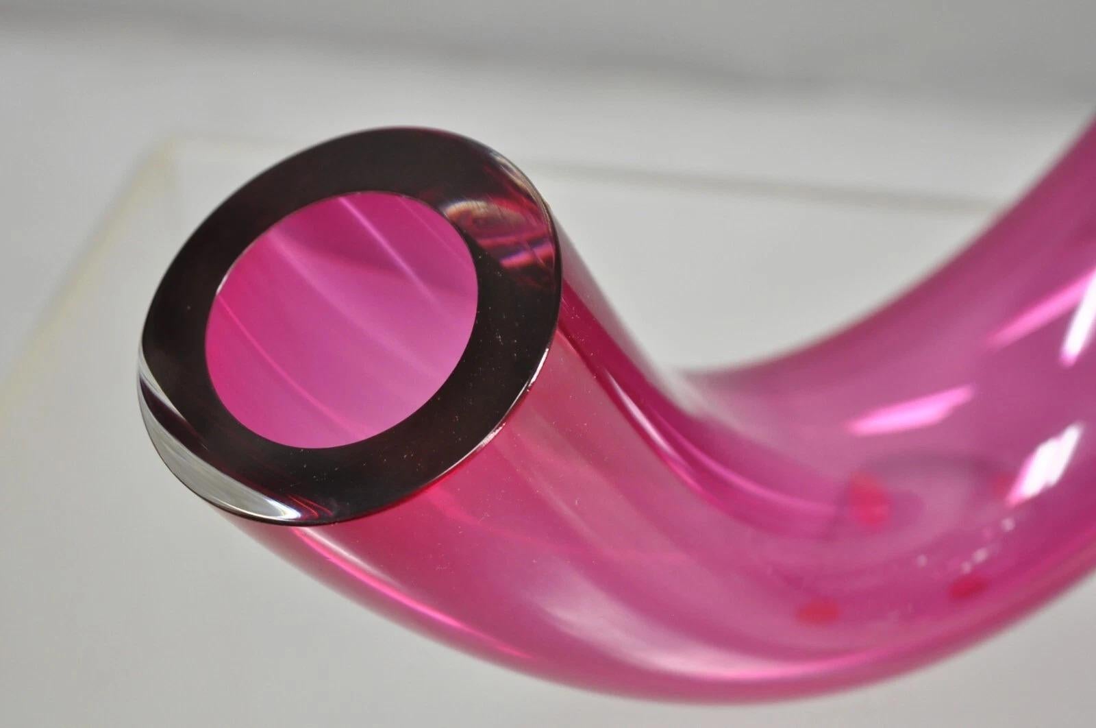 Studio Ahus Bent Glass Tube Sculpture Hanne Dreutler Arthur Zirnsack Sweden 1993 (20. Jahrhundert) im Angebot