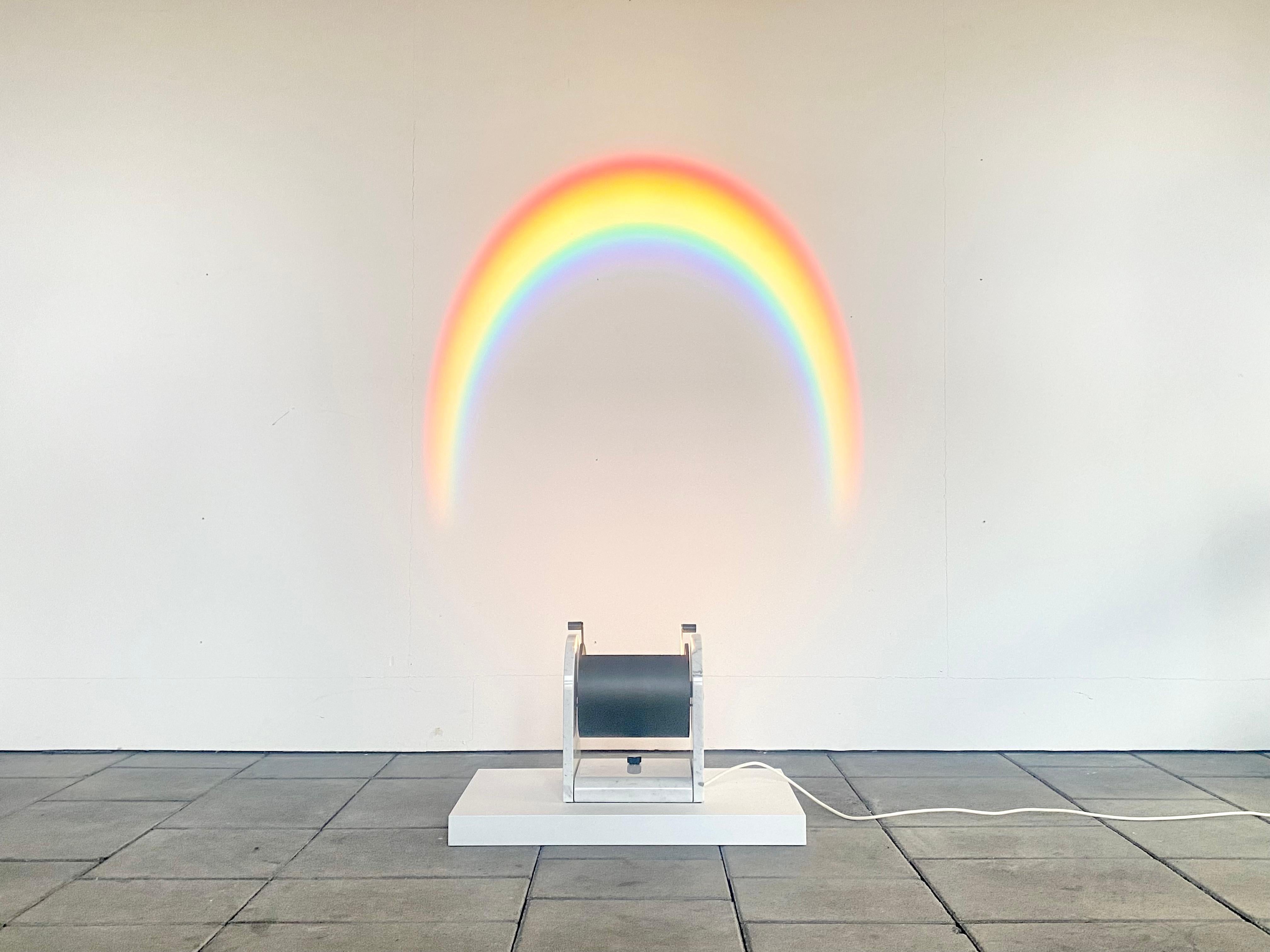 Postmoderne Lampe arc-en-ciel du Studio Alchimia conçue par Andrea Bellosi en marbre blanc en vente
