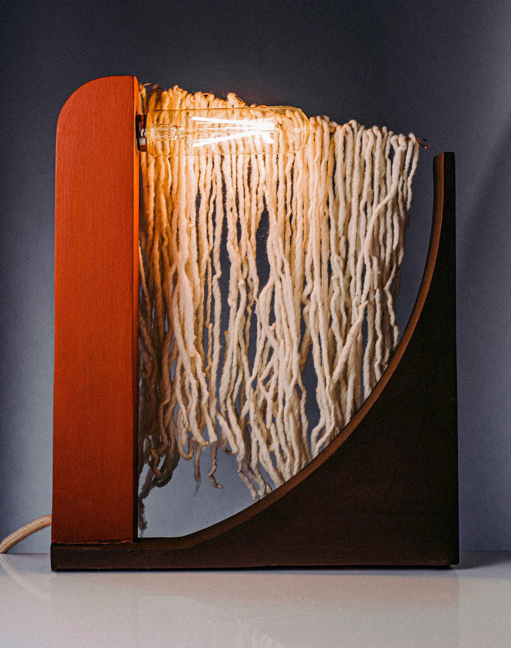 Bohemian studio apotroes Asp Table Lamp For Sale