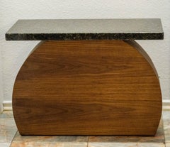 Studio Apotroes Contemporary Scandinavian Luna Tabouret Wood and Stone