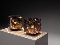 Studio A.R.D.I.T.I. for Nucleo Sormani 'Prismar' Table Lamps in Mirrored Glass