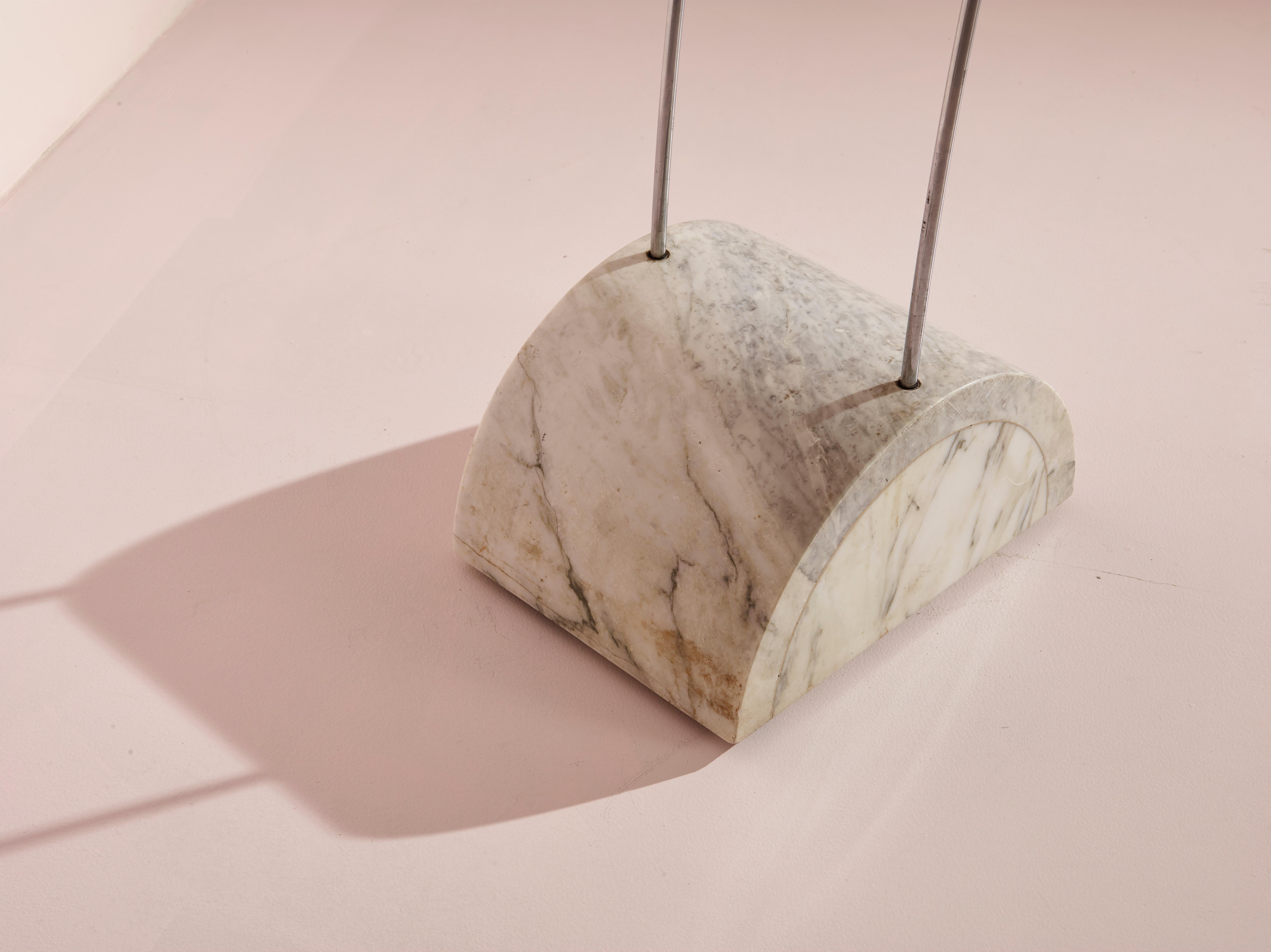 Italian Studio A.R.D.I.T.I. for Sormani Floor Lamp Model 'Ponte' made of Marble & Metal For Sale