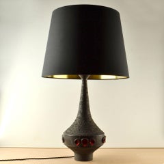 Lámpara de sobremesa de cerámica Studio Art de Rogier vande Weghe para Perignem Años 60