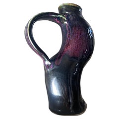 Vase de forme unique en céramique de Studio A, début des années 80