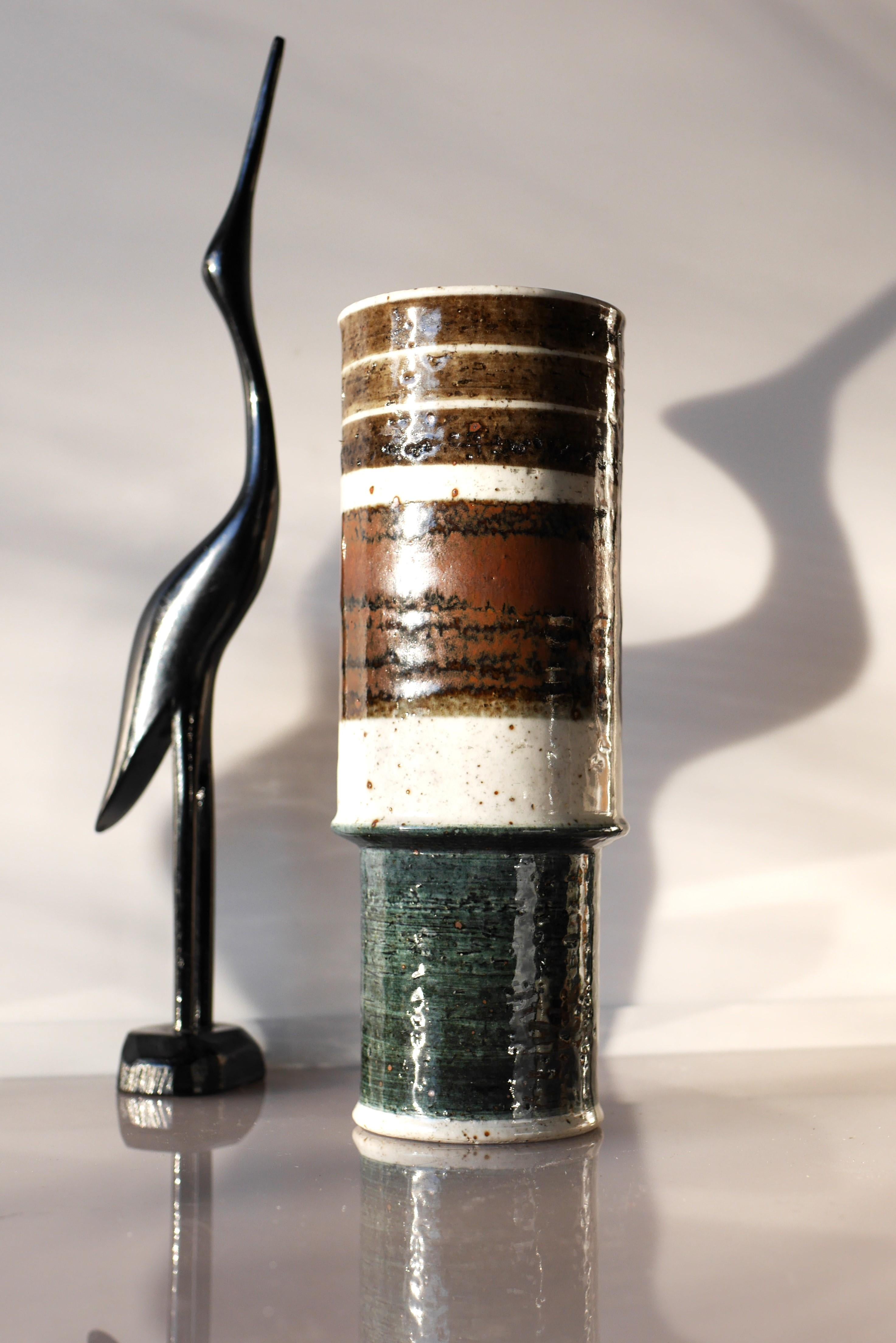 Céramique Vase en céramique d'art Studio par Inger Persson pour Rörstrand, Suède en vente