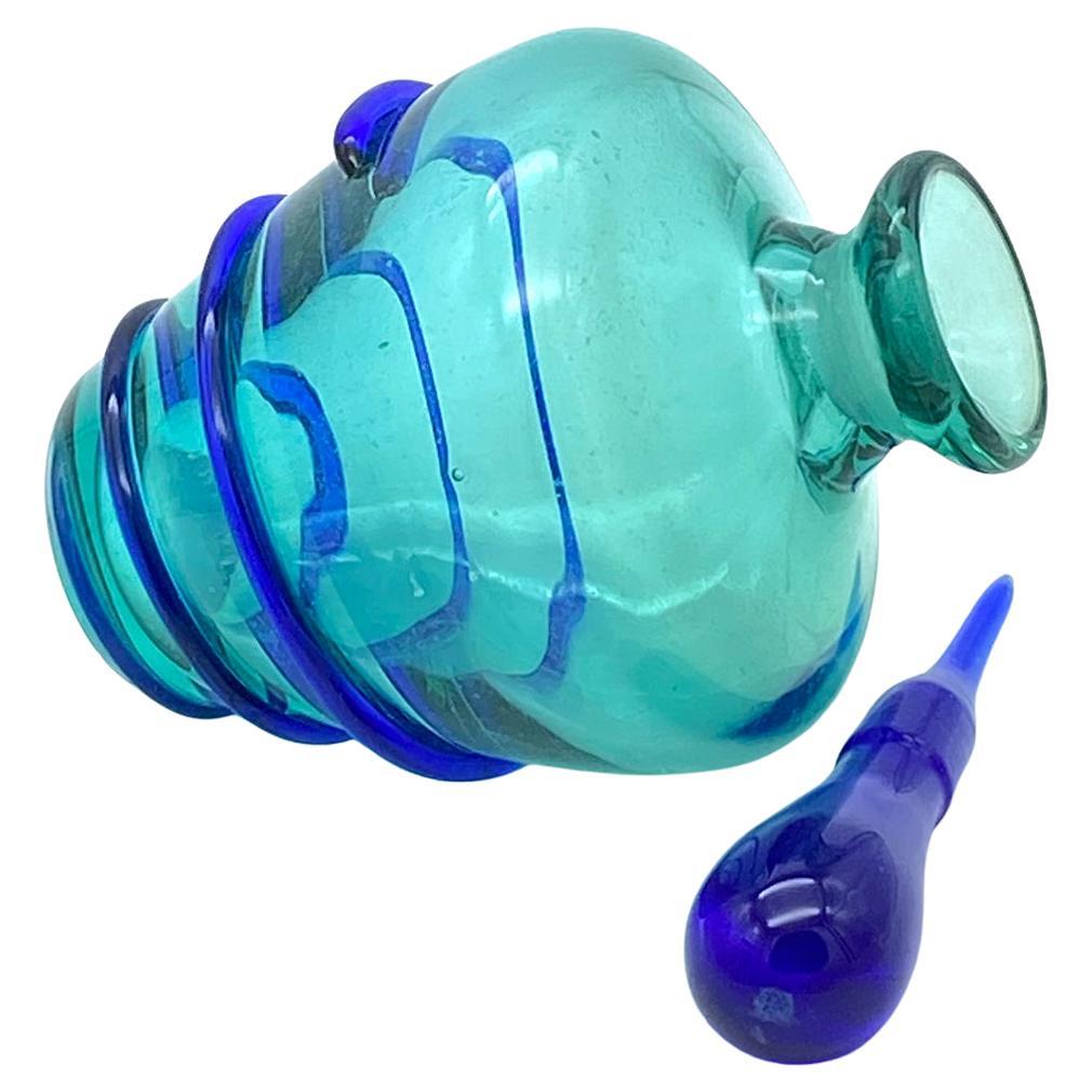 Modern Studio Art Glass Perfume Bottle For Sale