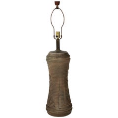 Studio Art Pottery Lamp in the Style of Martz for Marshell