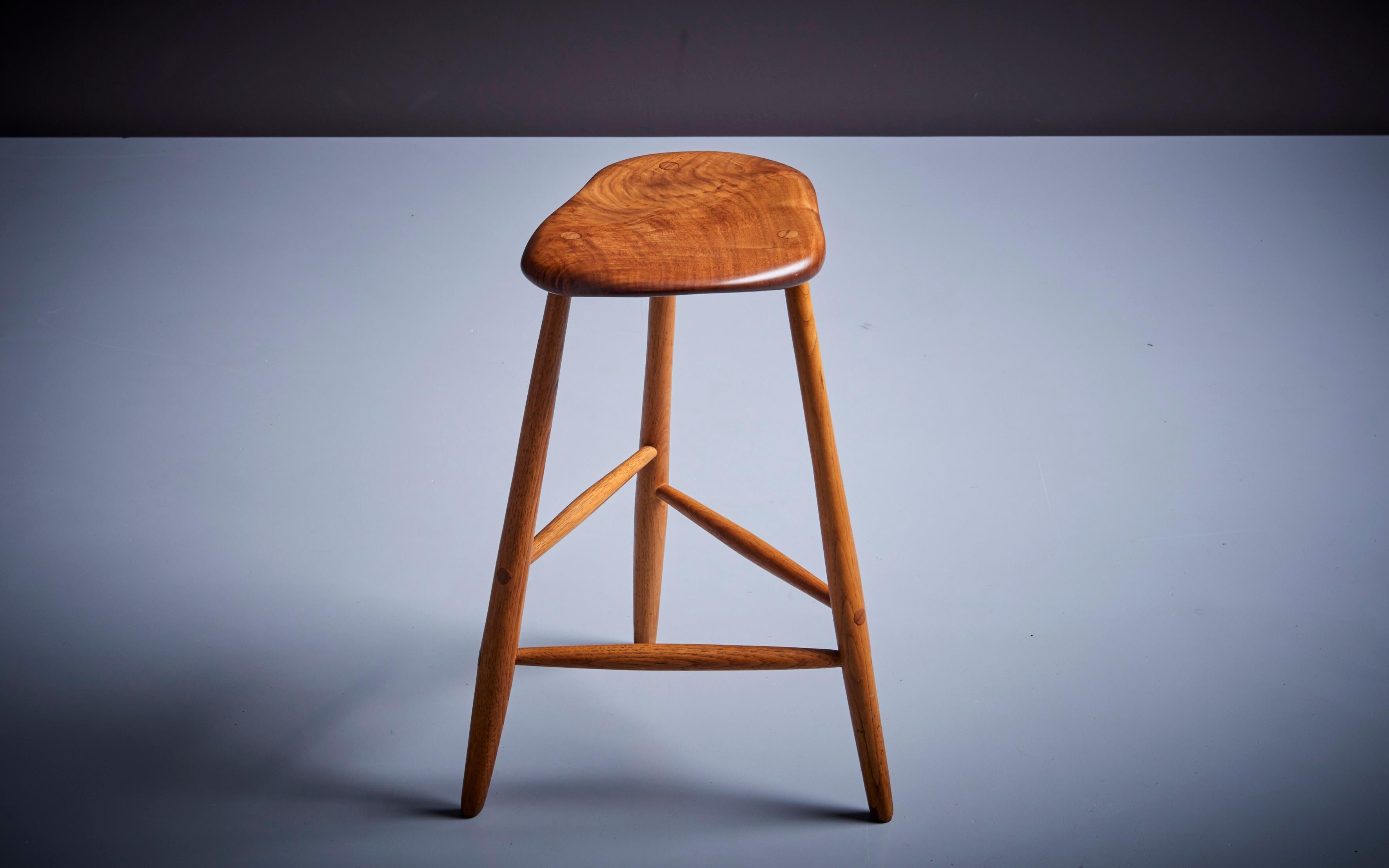 Studio Bar Stool by Michael Elkan, USA, 1980s In Good Condition For Sale In Berlin, DE