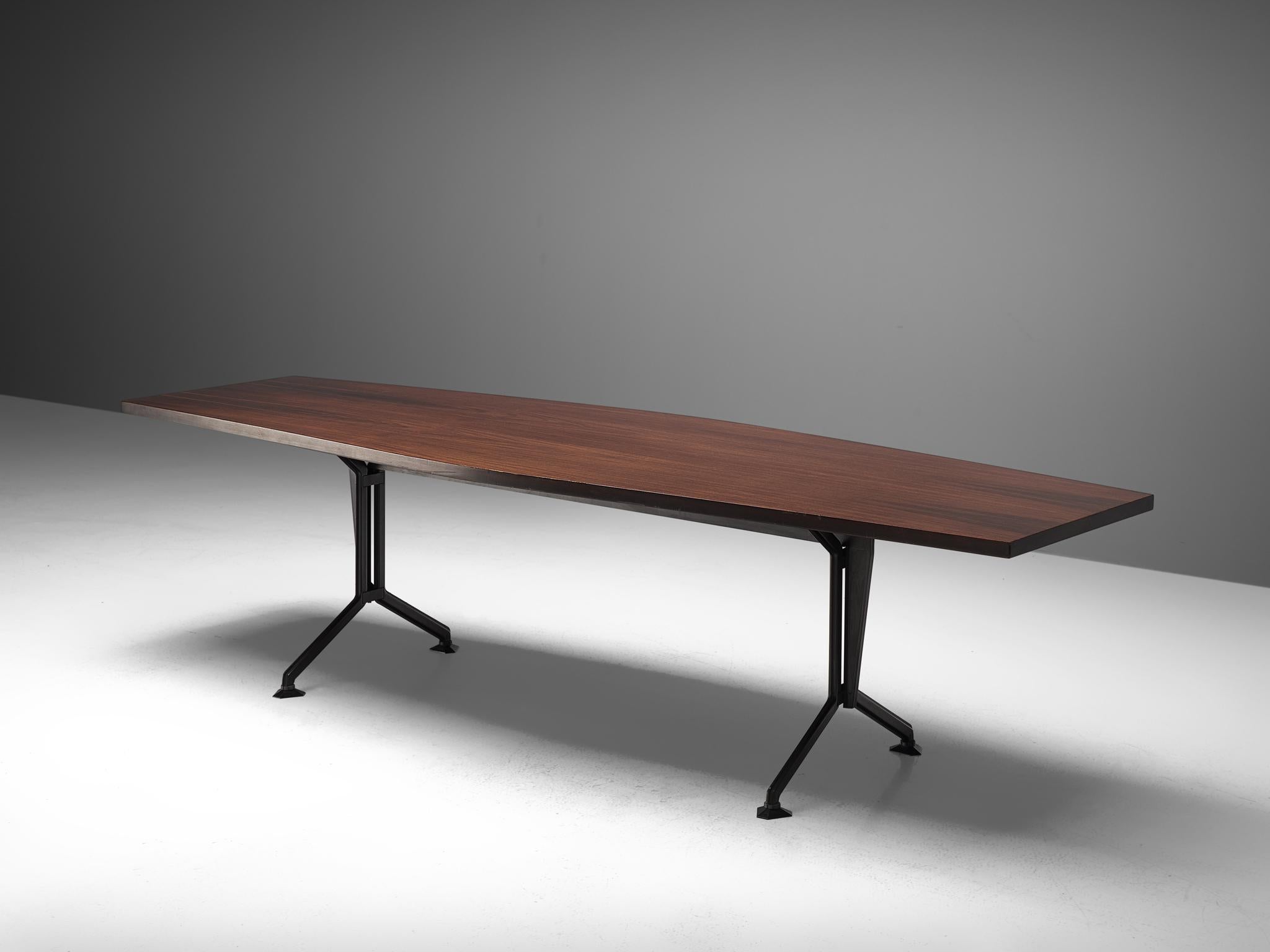 Mid-Century Modern Studio BBPR 'Arco' Conference Table in Rosewood