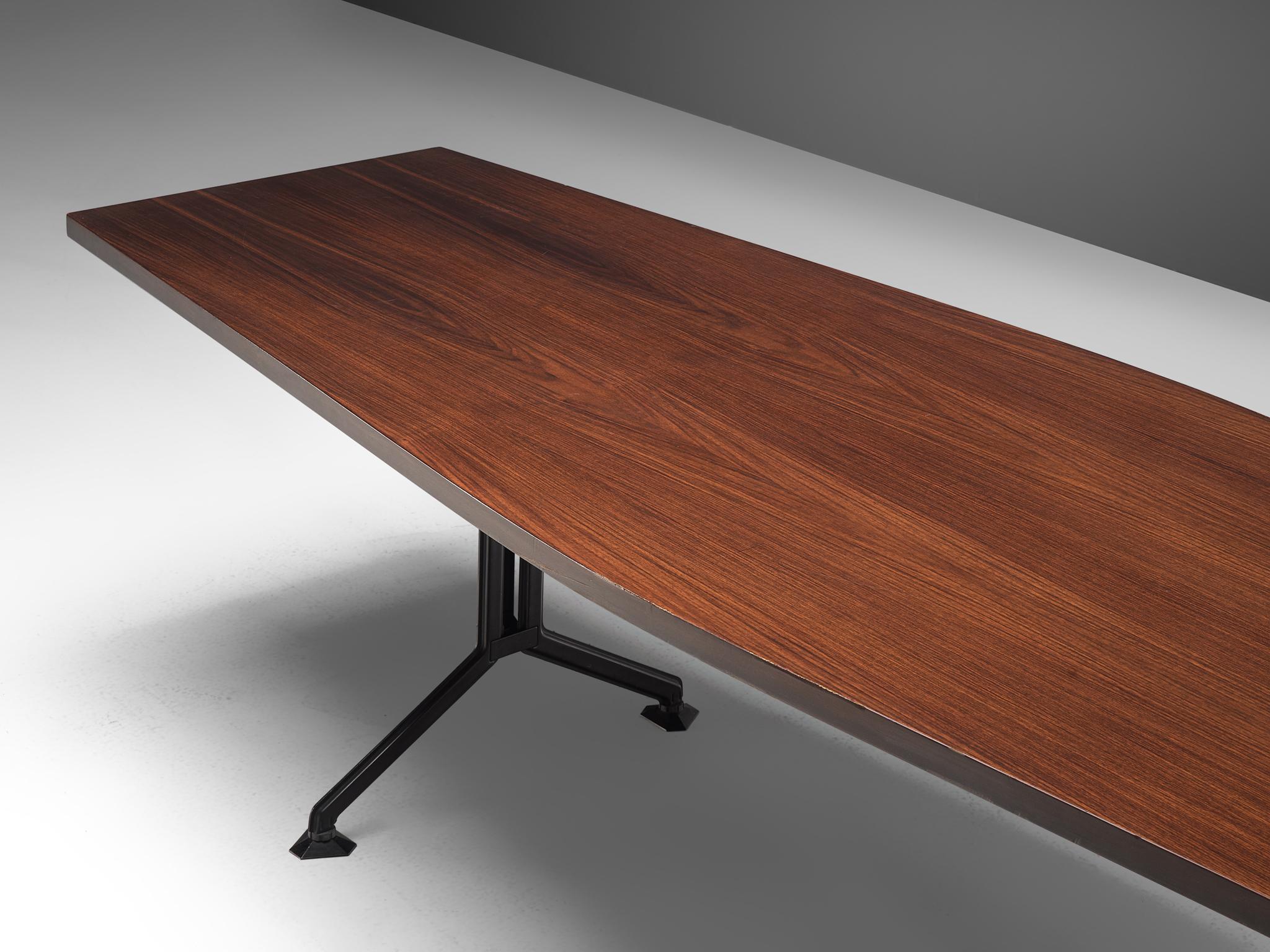 Mid-20th Century Studio BBPR 'Arco' Conference Table in Rosewood
