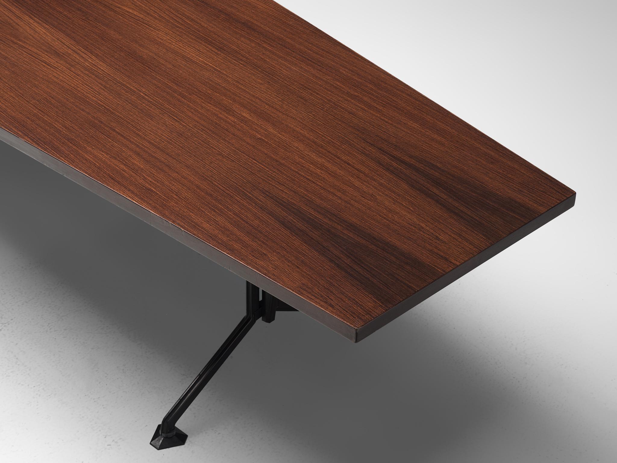 Iron Studio BBPR 'Arco' Conference Table in Rosewood