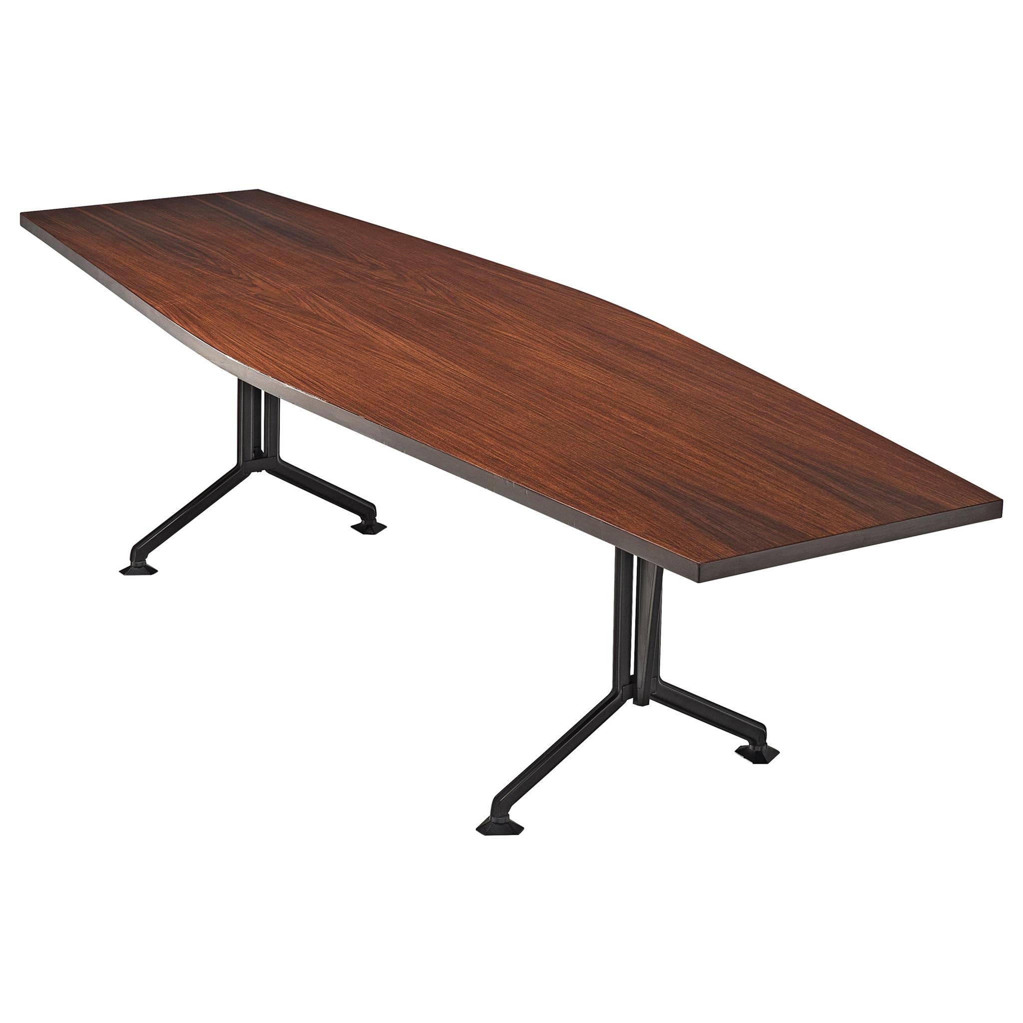 Studio BBPR 'Arco' Conference Table in Rosewood